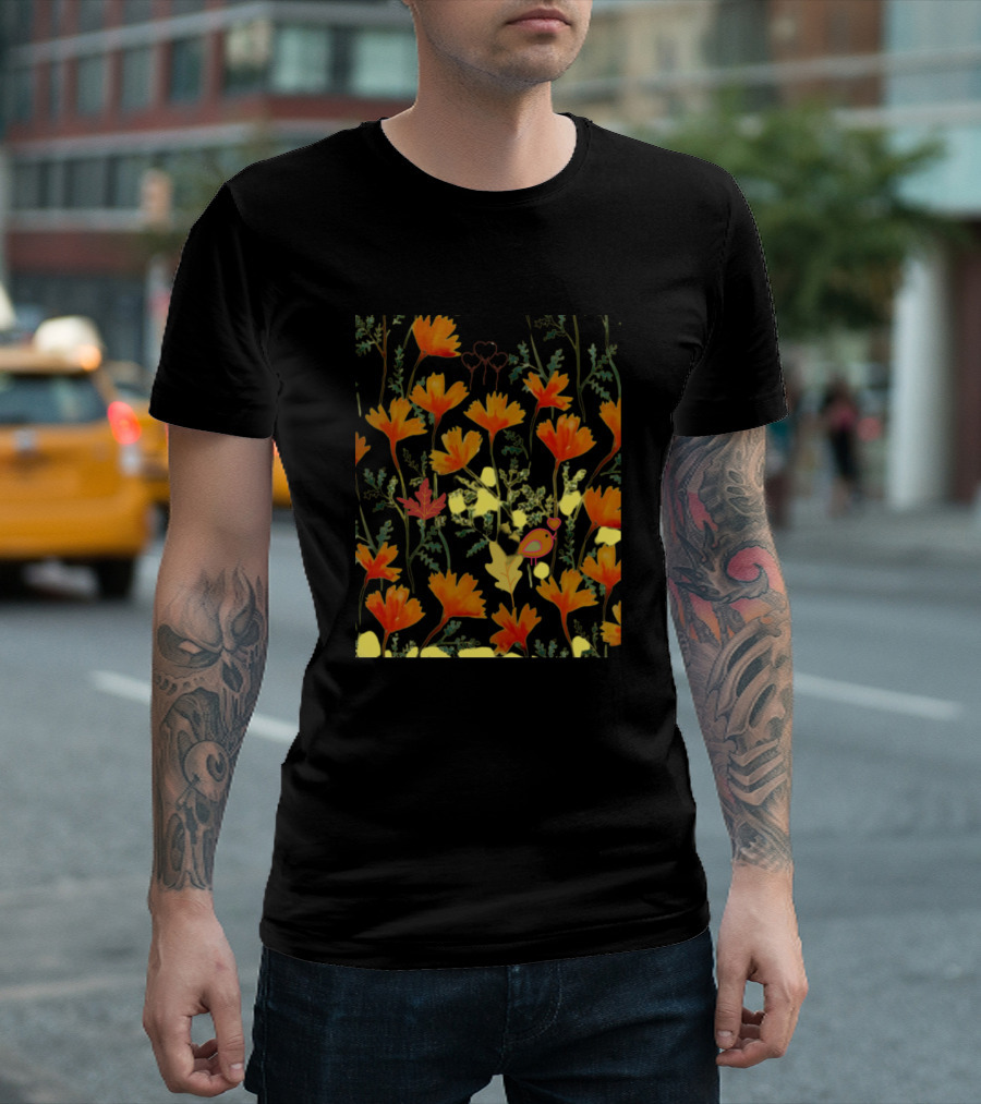 The Birches Branch Autumn Blossom T-Shirt