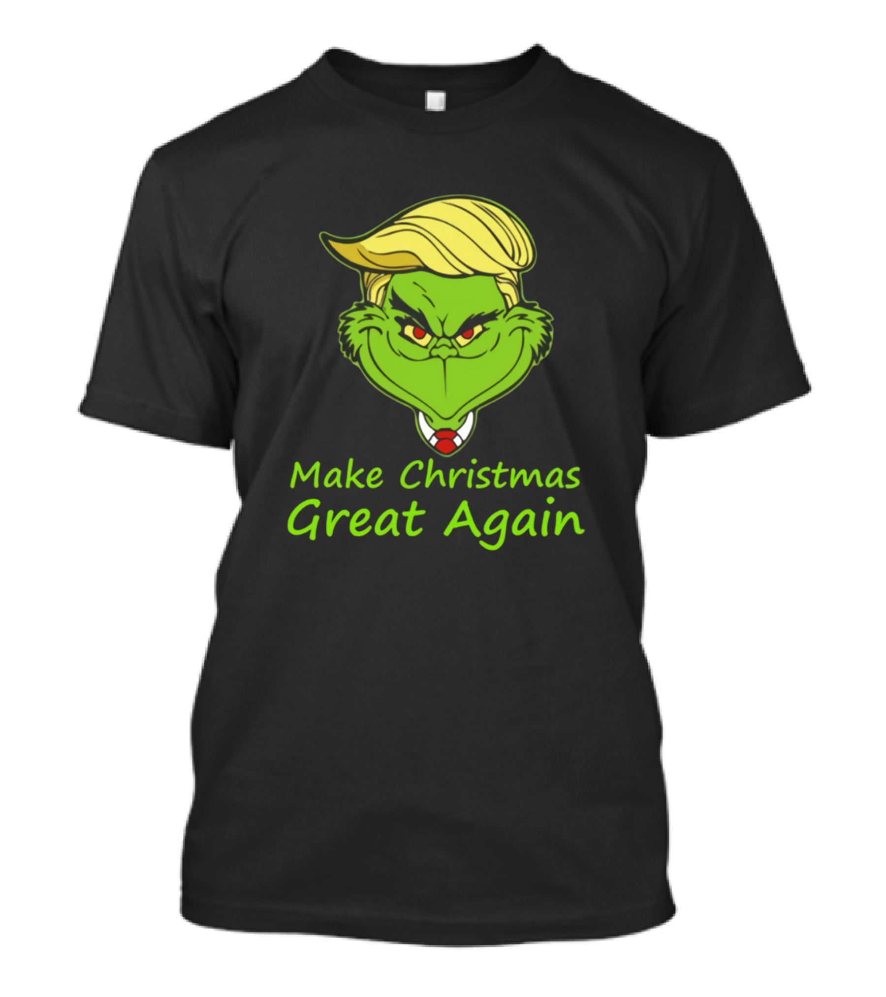 The Grinch Make Christmas Great Again Parody With Iconic Hairstyle T-Shirt