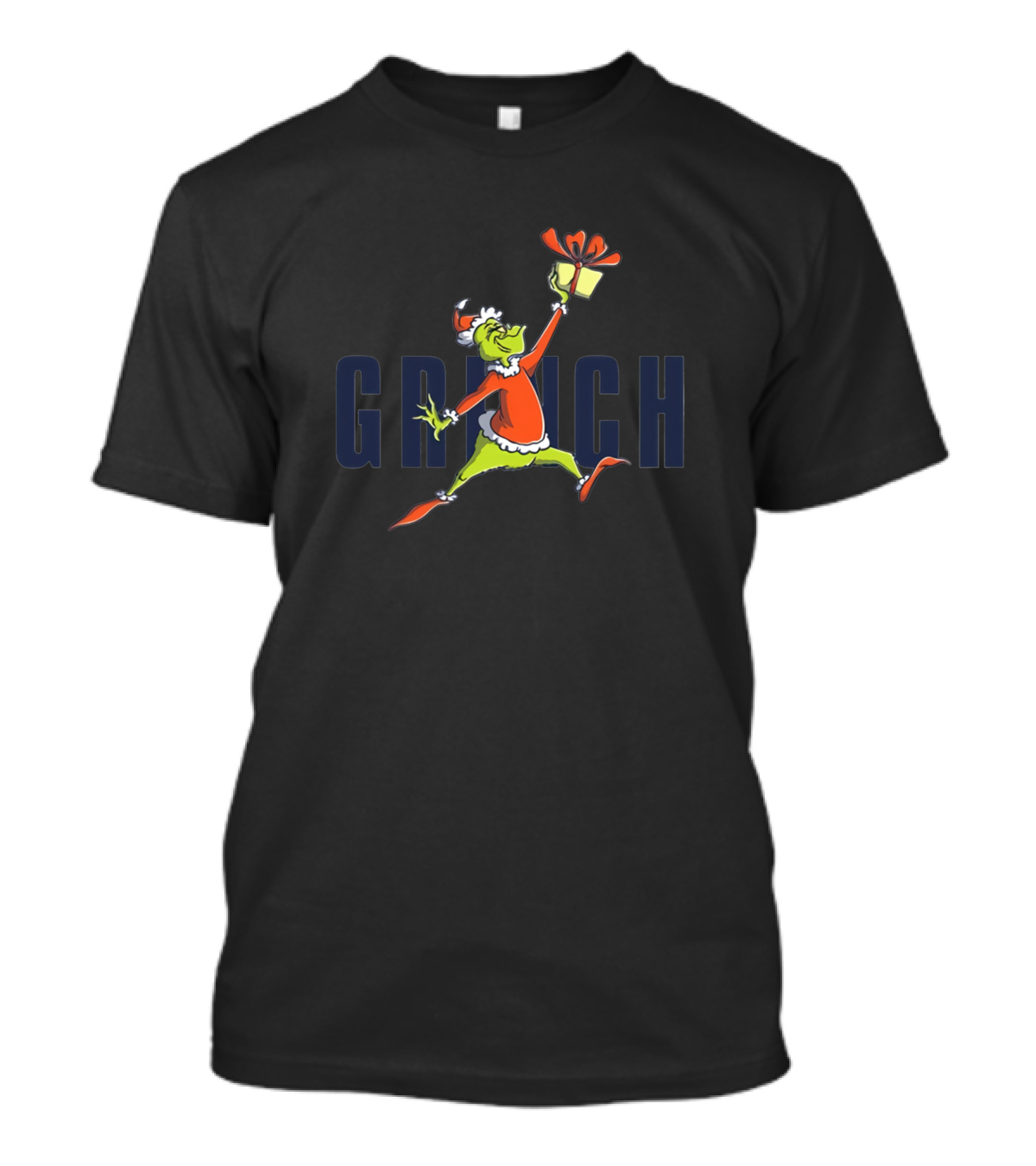 Grinch Christmas Santa Hat Gift Jump T-Shirt