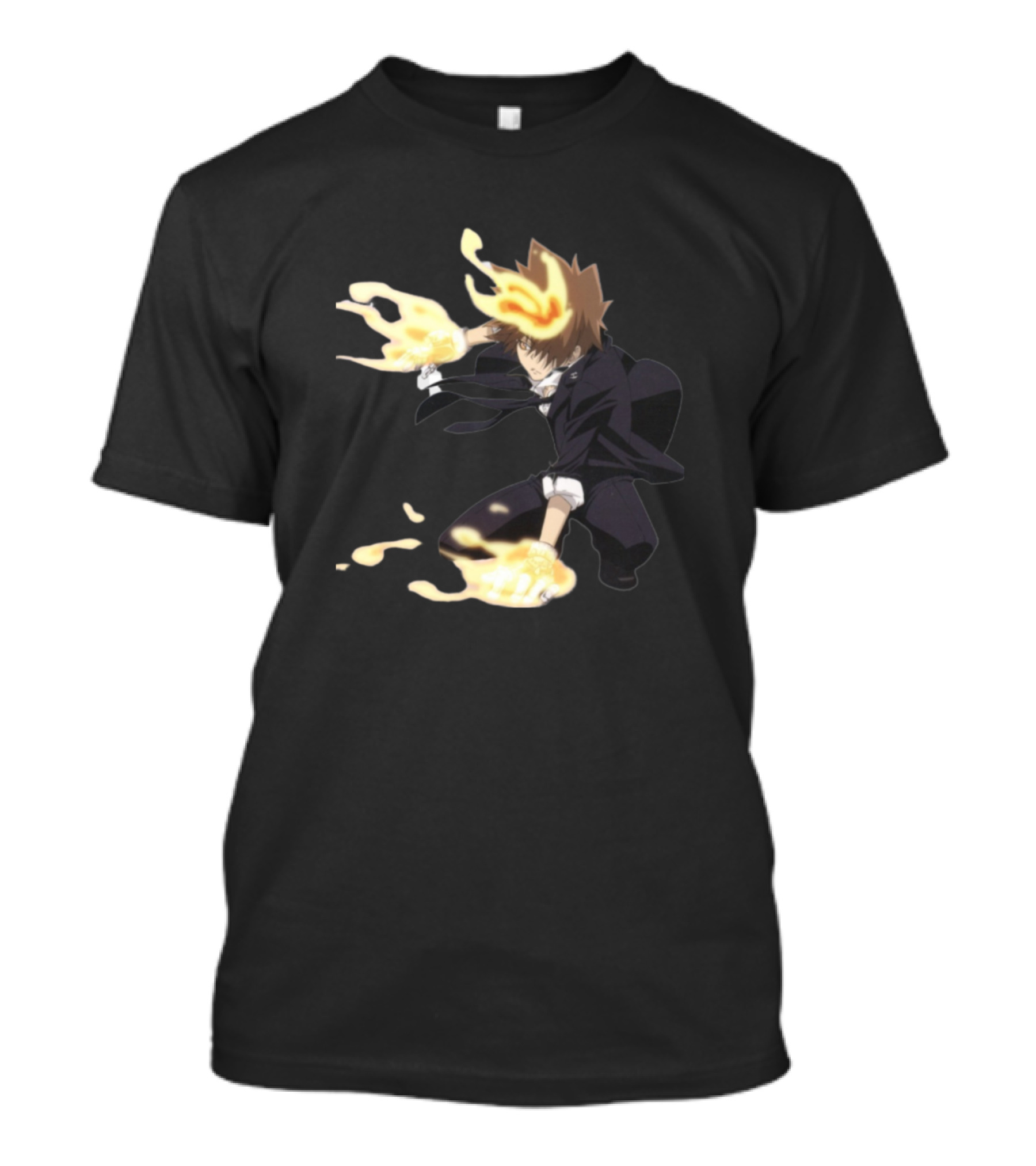 Tsuna Sawada Flames Jump Vongola Hyper Mode KHR T-Shirt