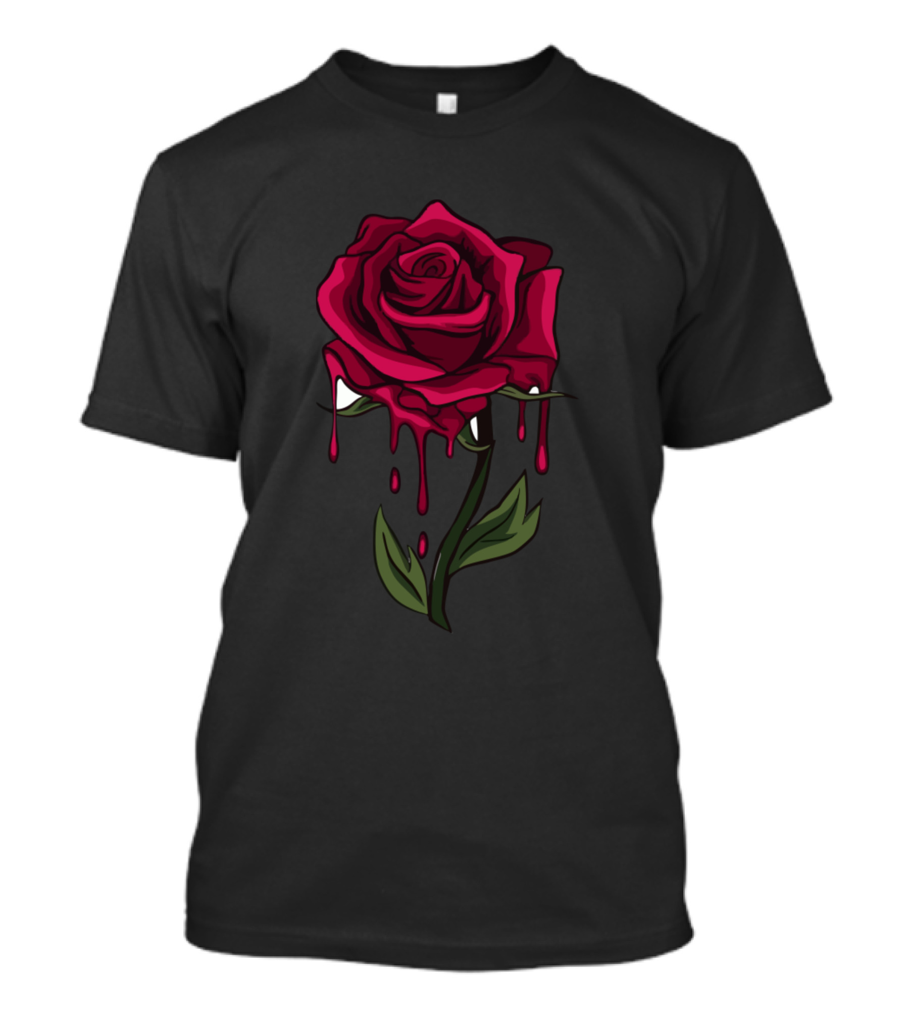 Vintage Rose Dripping Blood Full Bloom Classic T-Shirt