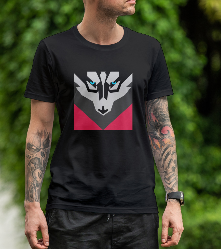 Way Of The Husky Geometric Wolf Face T-Shirt