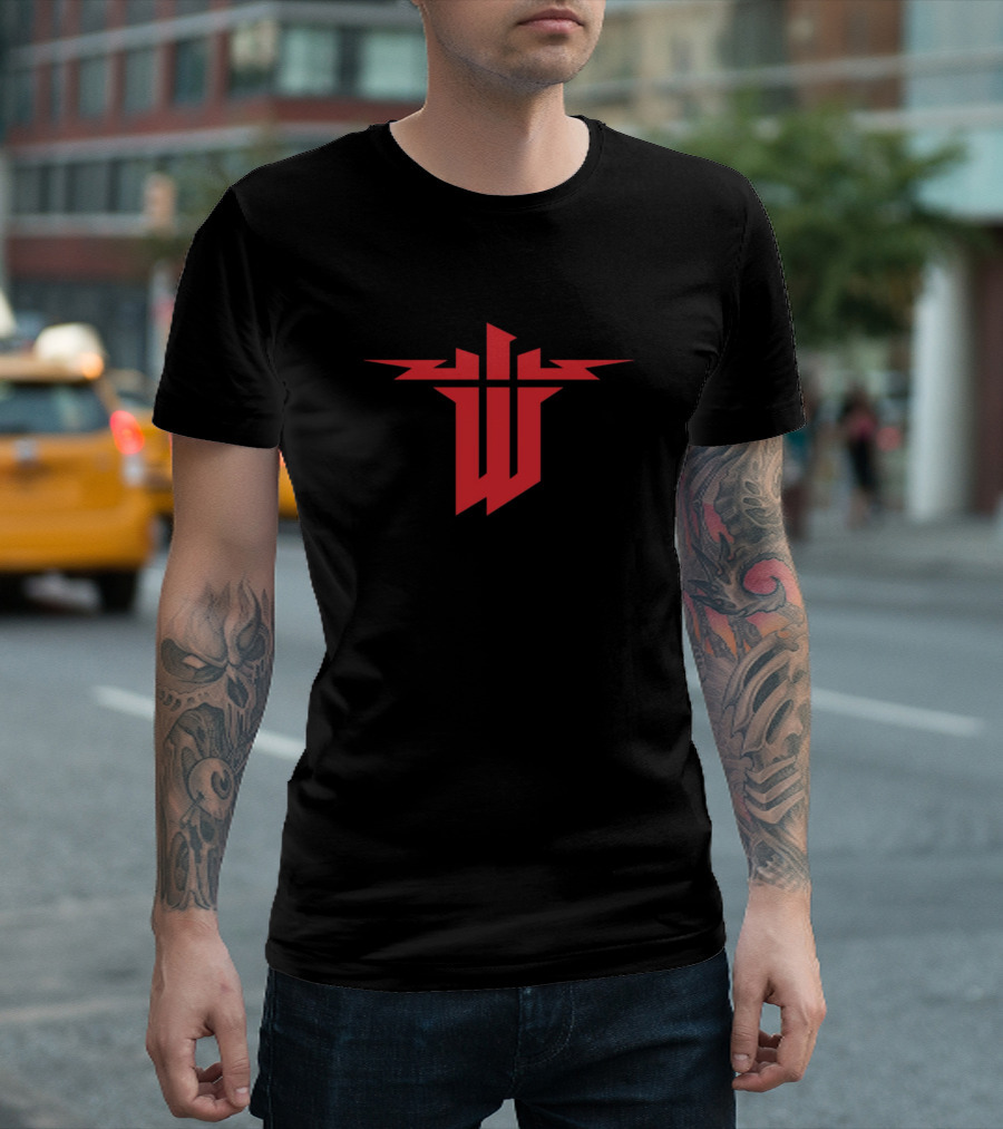 Wolfenstein Red Iconic Emblem T-Shirt