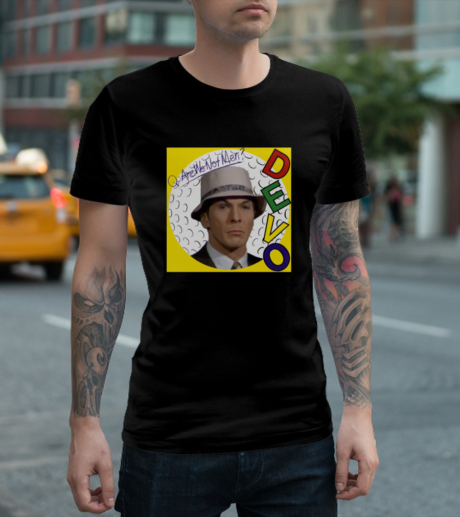Are We Not Men DEVO Lenny Nimoy Hat T-Shirt