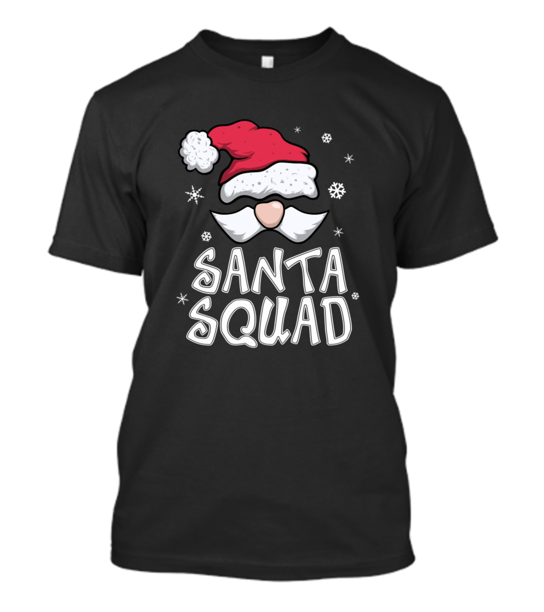 Santa Squad Christmas Snowflakes Family T-Shirt