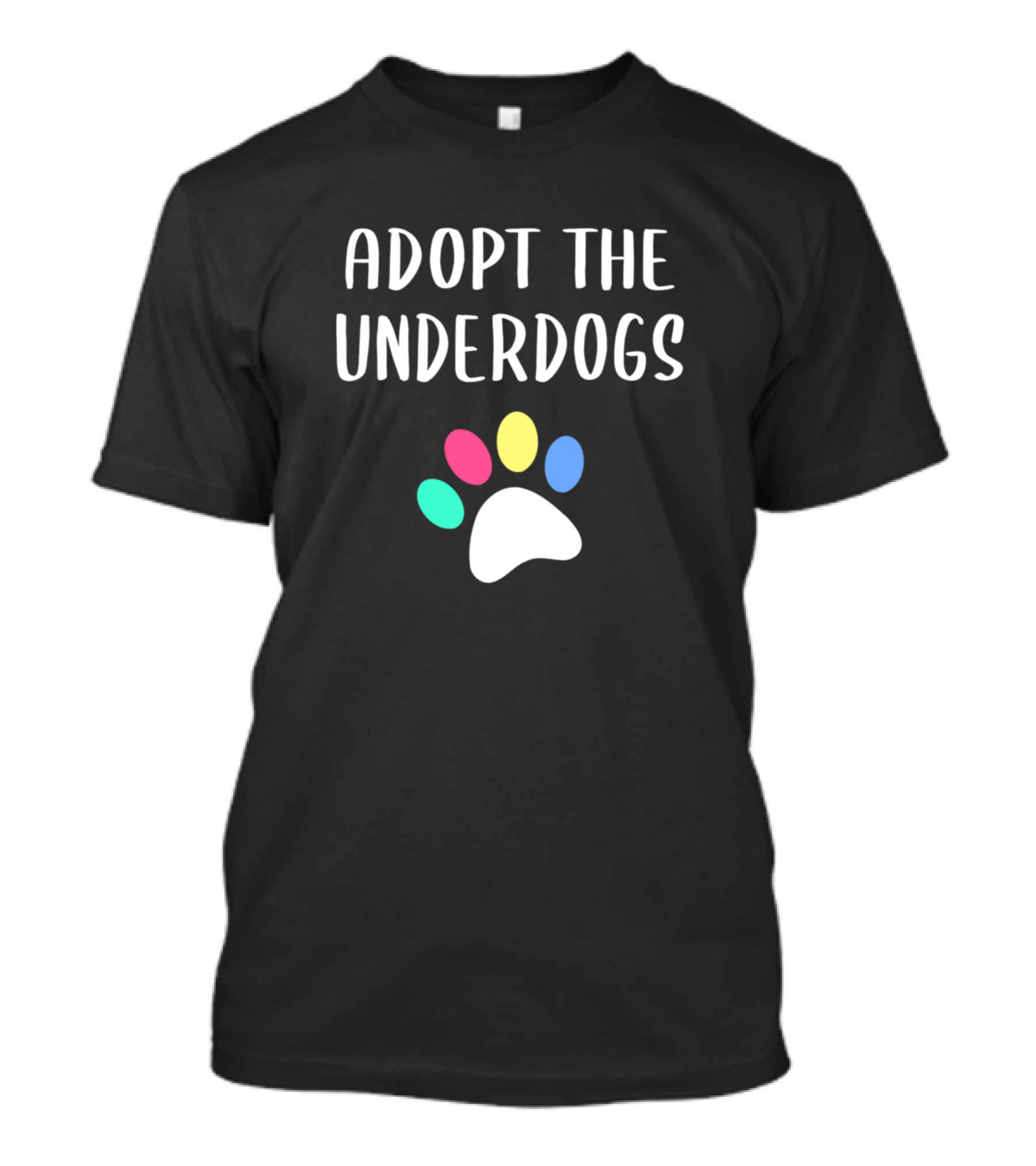 Adopt The Underdogs Paw Print Ho Bo Care Boxer Rescue Colorado T-Shirt