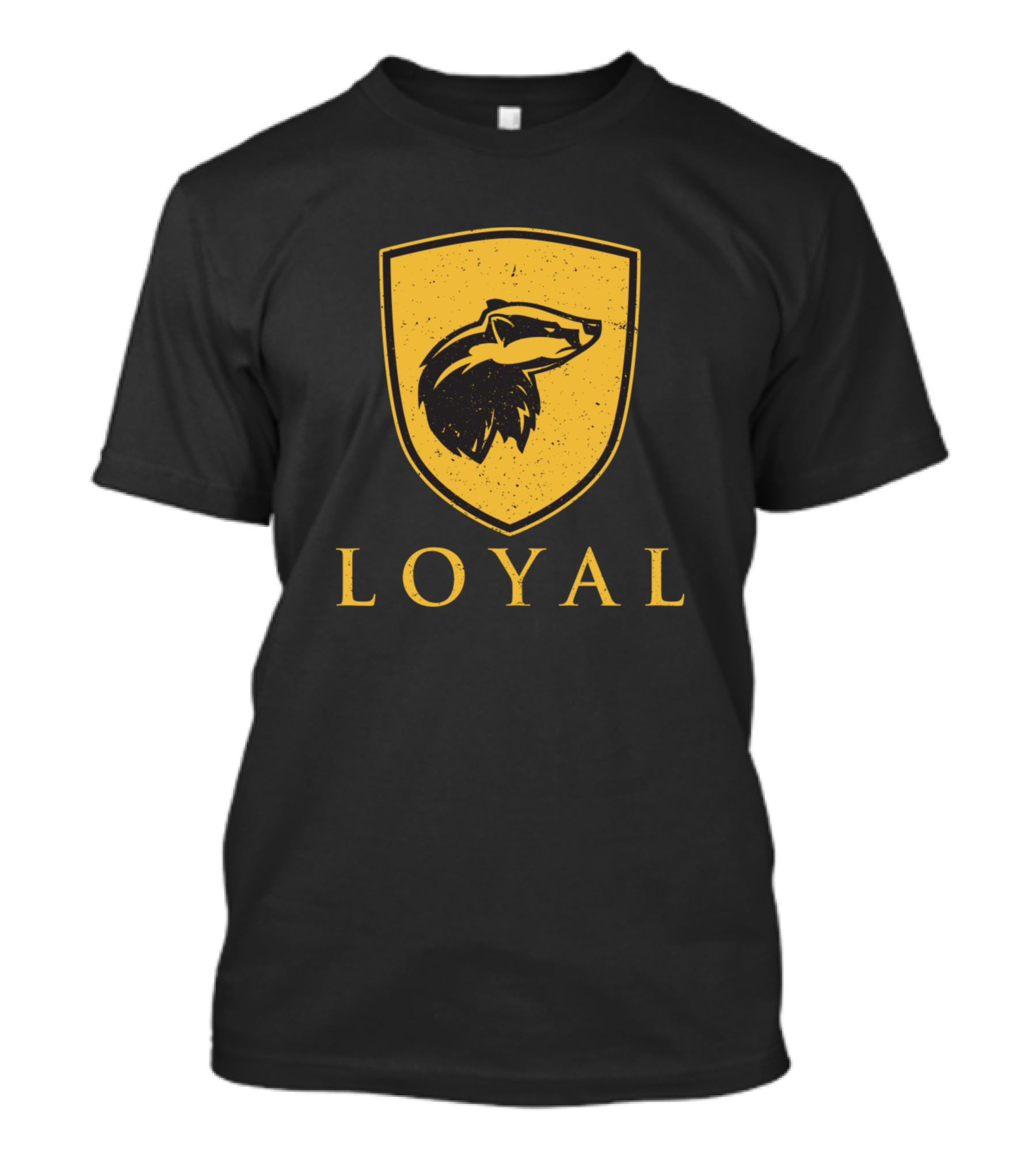 Loyal Wolf Shield Emblem T-Shirt