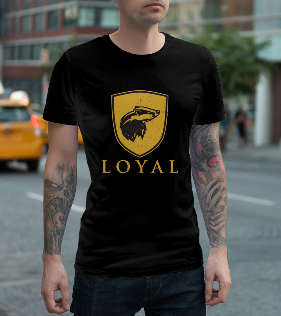 Loyal Wolf Shield Emblem T-Shirt