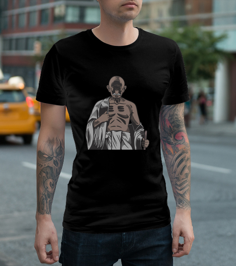Mahatma Gandhi Iconic Figure T-Shirt