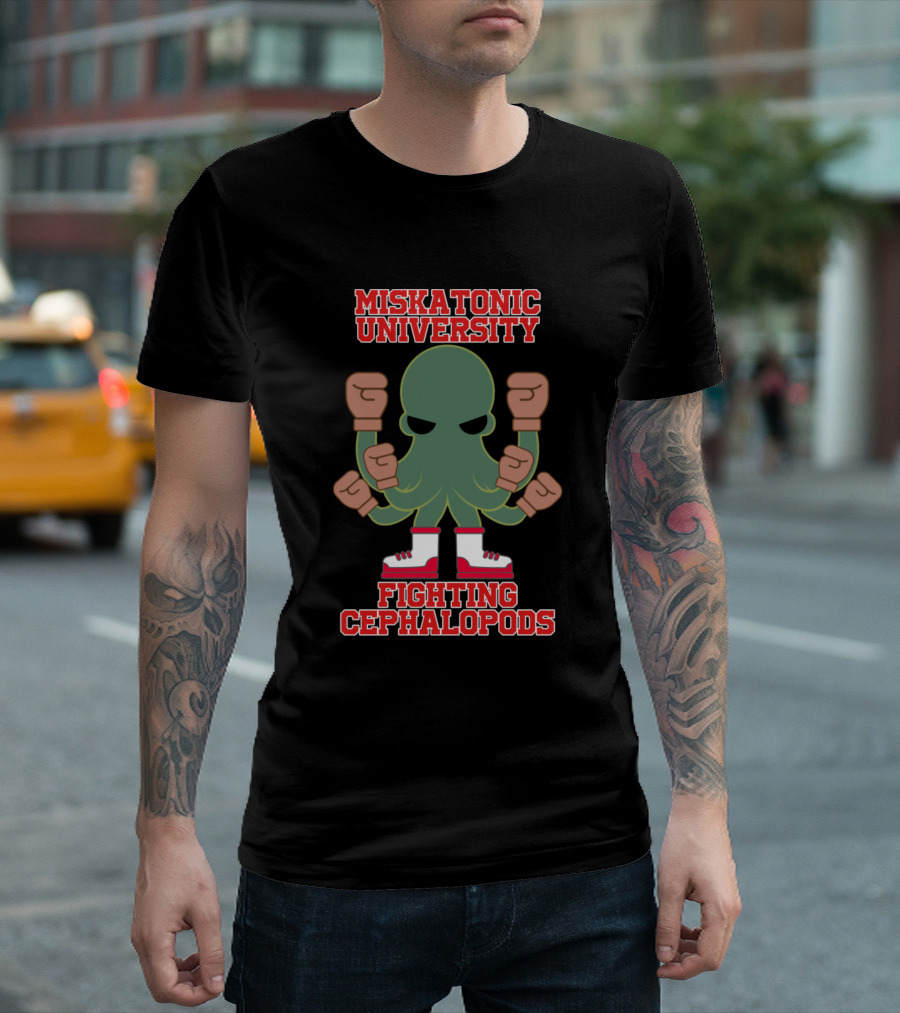 Miskatonic University Cephalopods Octopus Boxing Gloves Sneakers T-Shirt