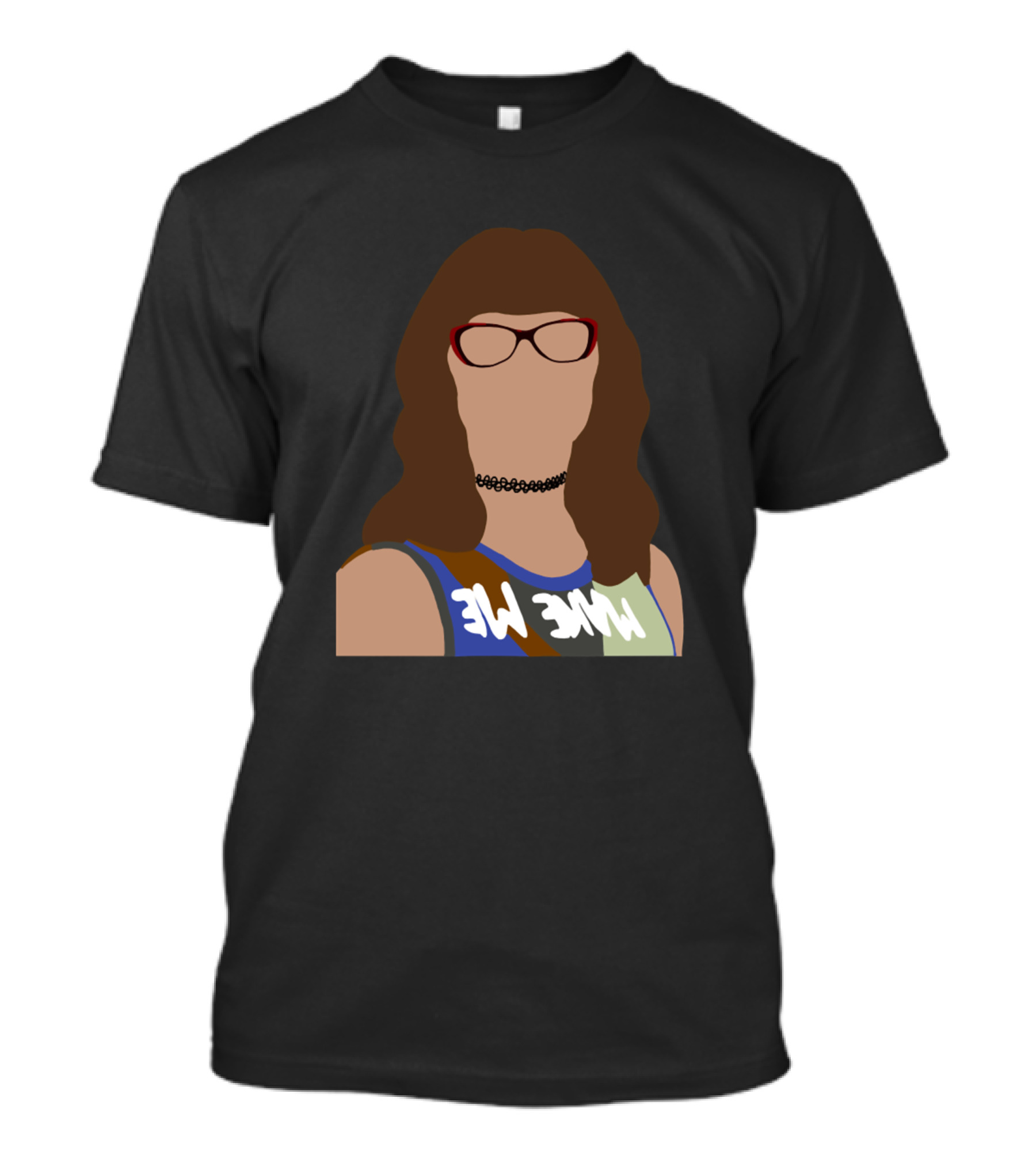 Svetlana Fisher Name Tag Glasses Choker T-Shirt