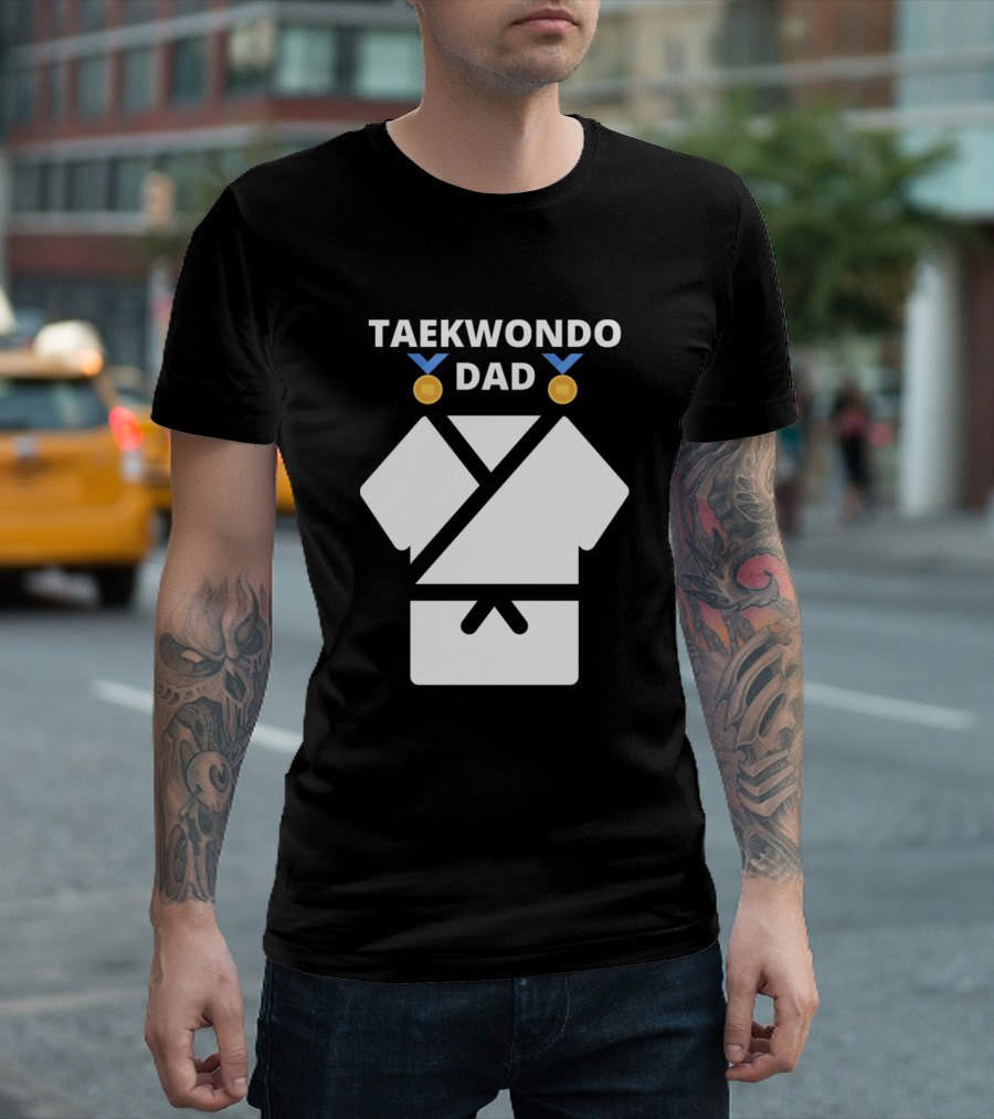 TAEKWONDO DAD Vintage Martial Arts Champion T-Shirt