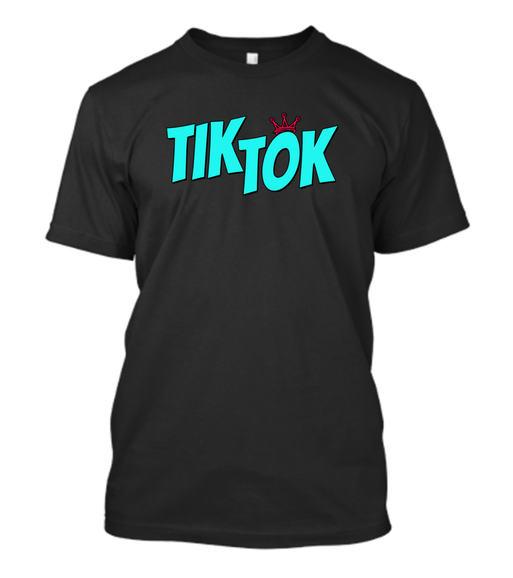 Tiktok Fun Tiktok Lover Tiktoker Tik Tok With Crown T-Shirt