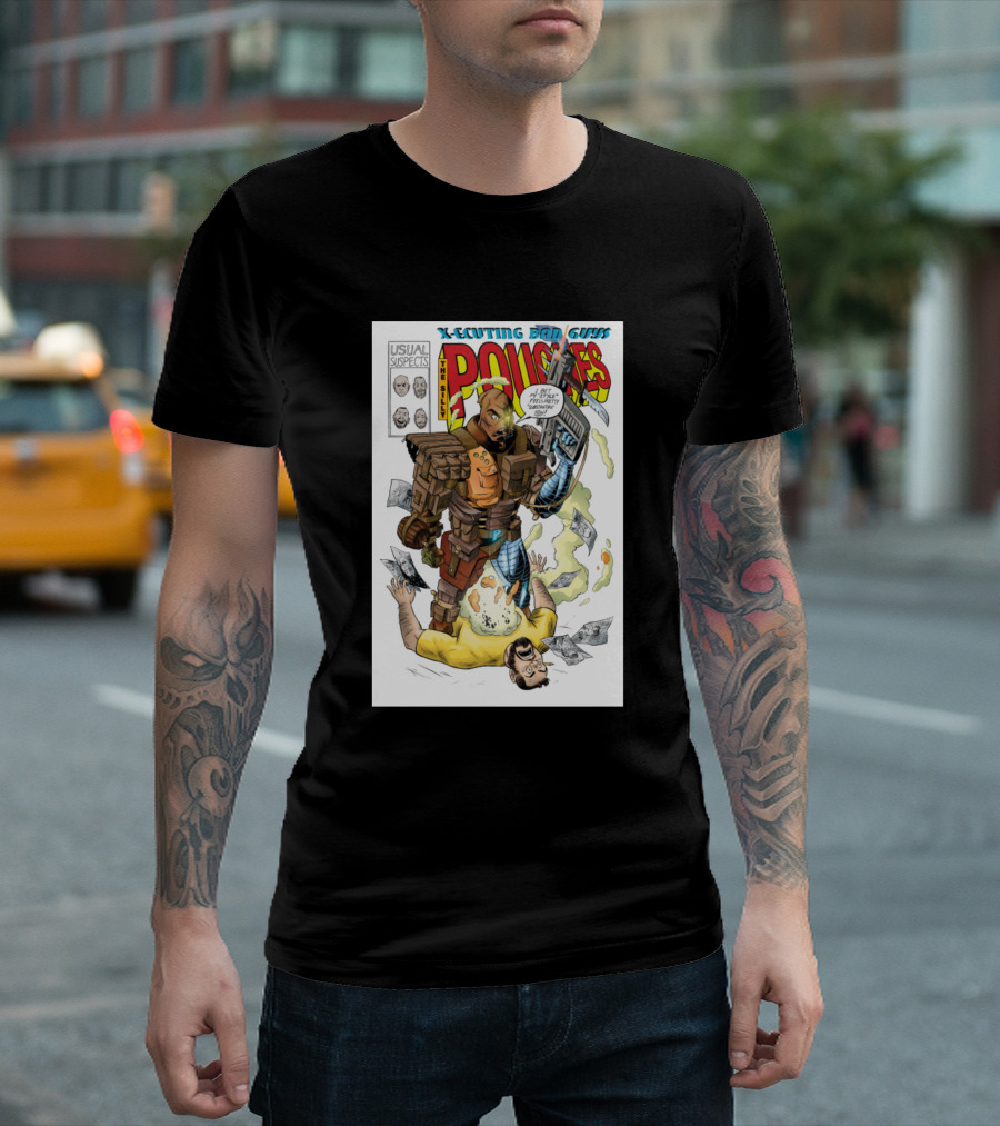 X-Scuting Bad Guys Pouches Usual Suspects T-Shirt