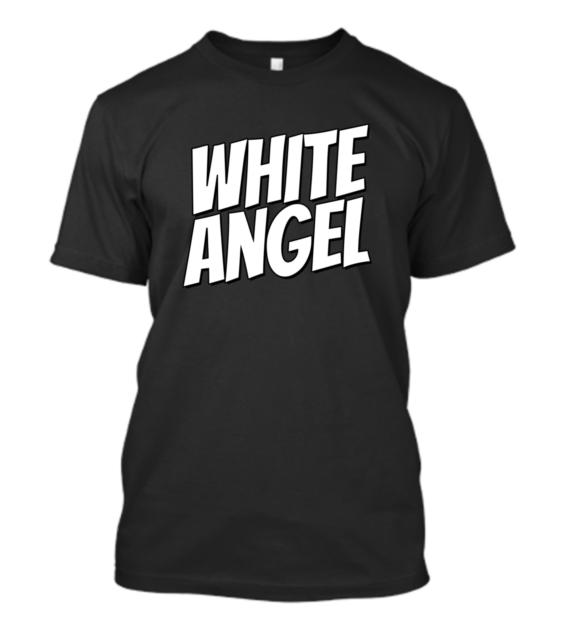 White Angel Minimalist Bold Lettering T-Shirt
