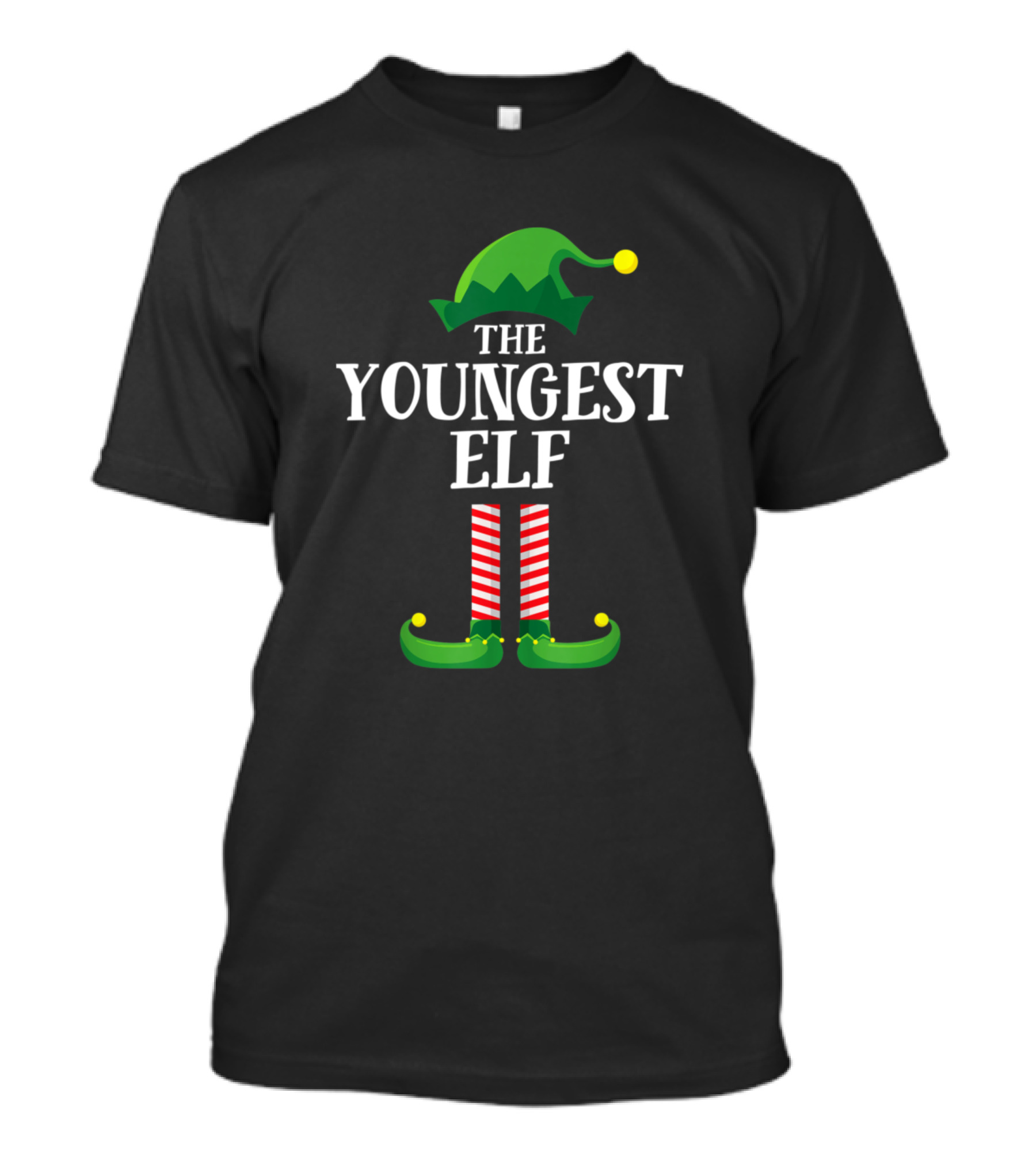 The Youngest Elf Matching Family Christmas Party T-Shirt