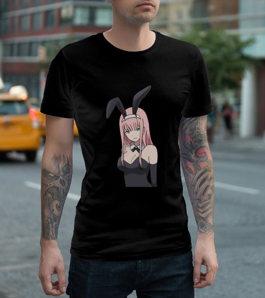 Zero Two Bunny Girl Darling In The Franxx Anime Character T-Shirt