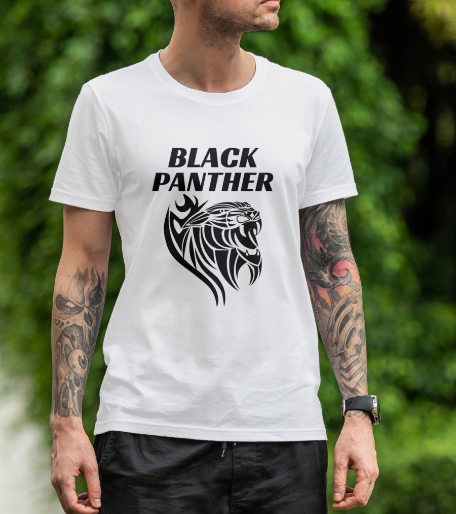 Black Panther Tatto-Inspired T-Shirt