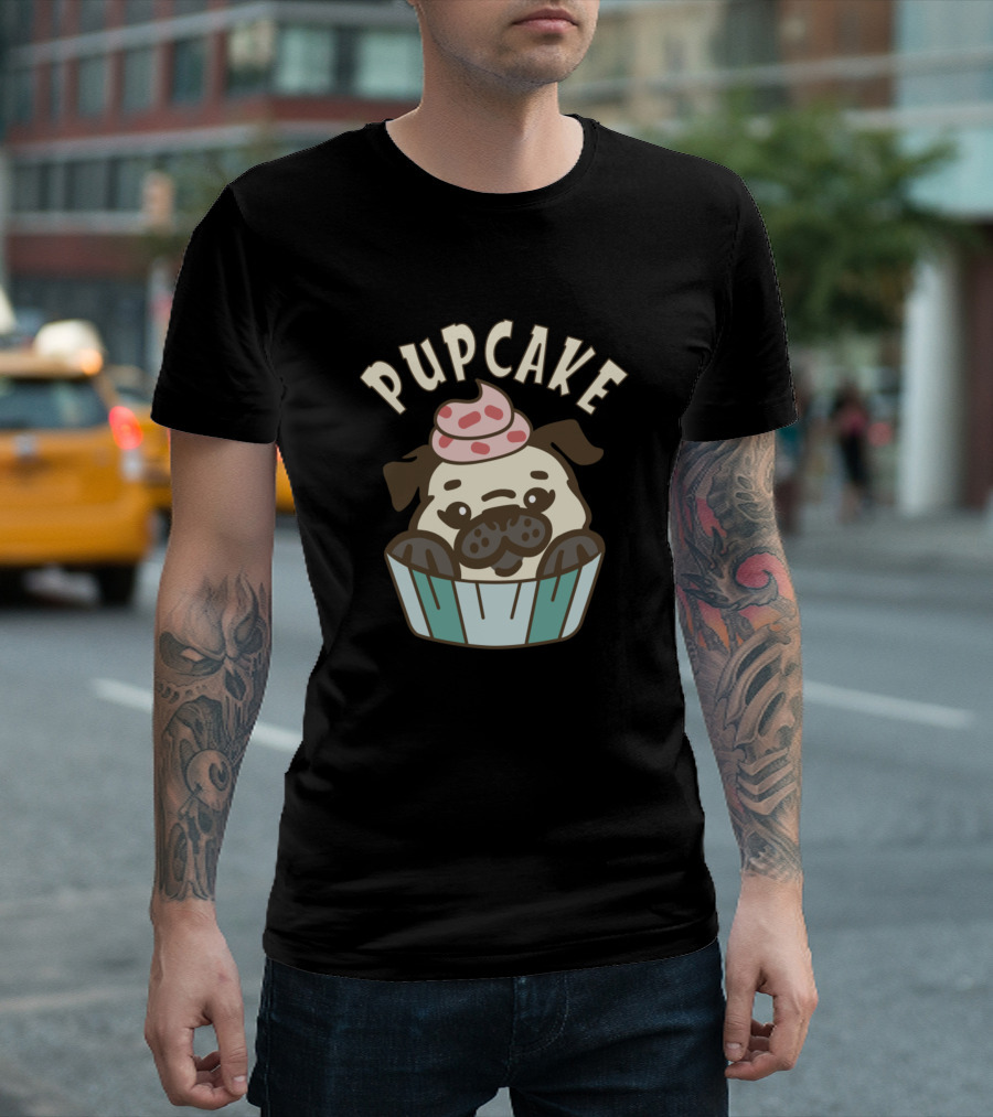 Pupcake Cute Funny Pun Dog in Cupcake T-Shirt