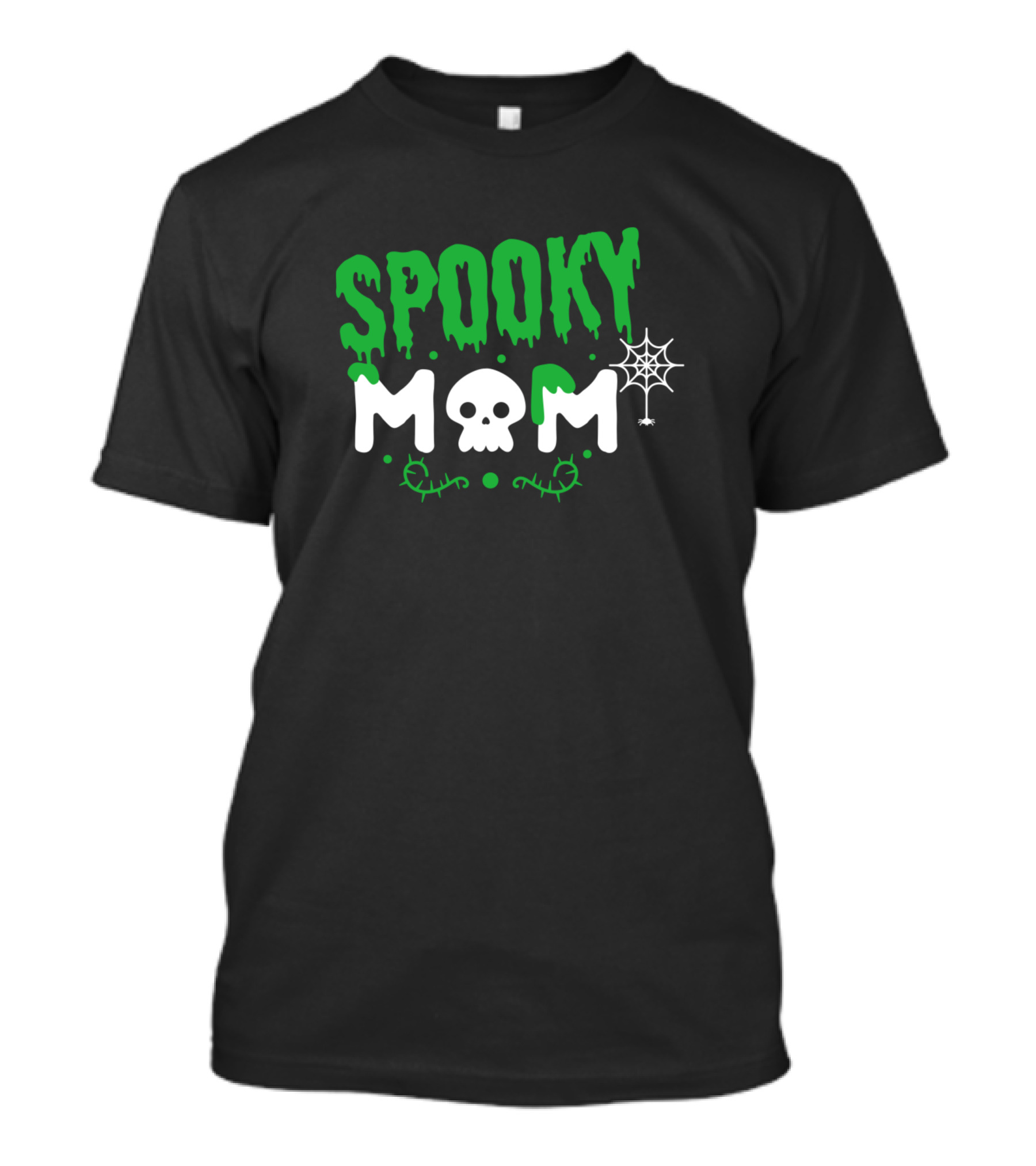 Spooky Mom Skull Web Funny Halloween T-Shirt