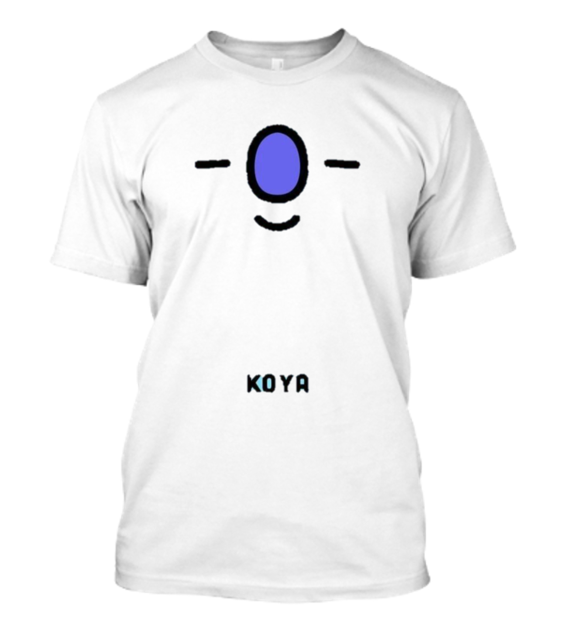 KOYA Face Minimalistic Purple Nose T-Shirt