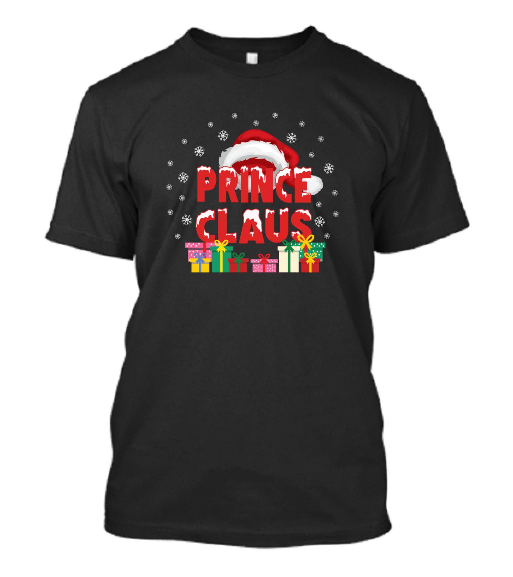 Prince Claus Santa Family Matching Group Gifts Snowflakes T-Shirt