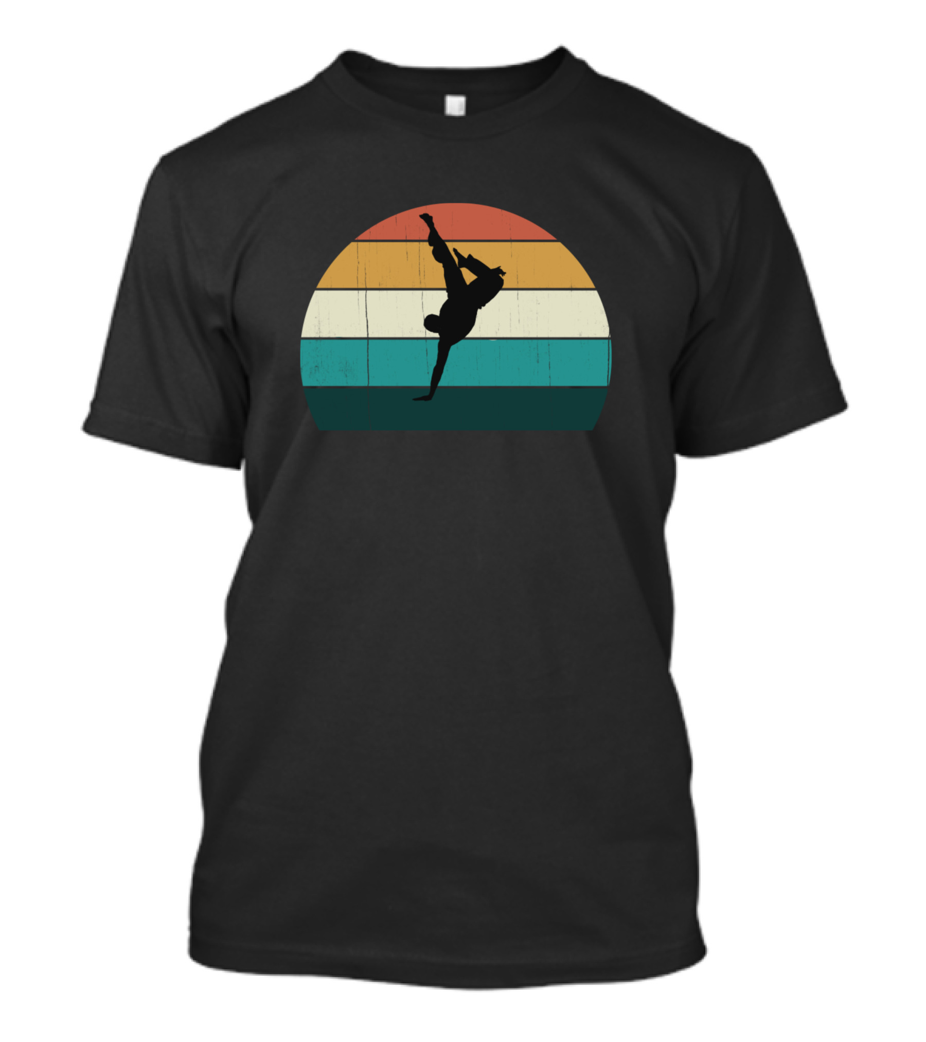 Retro Sunset Dance Pose Dancer Vintage T-Shirt