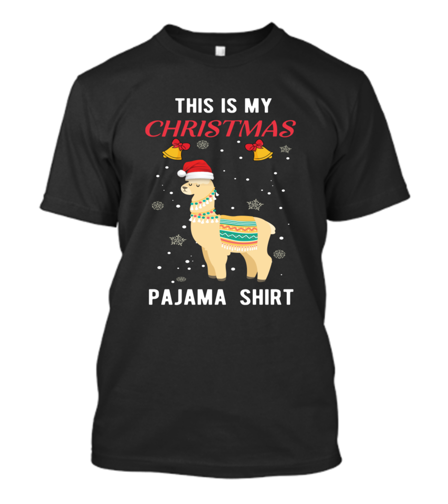 This Is My Christmas Pajama Shirt Llama T-Shirt
