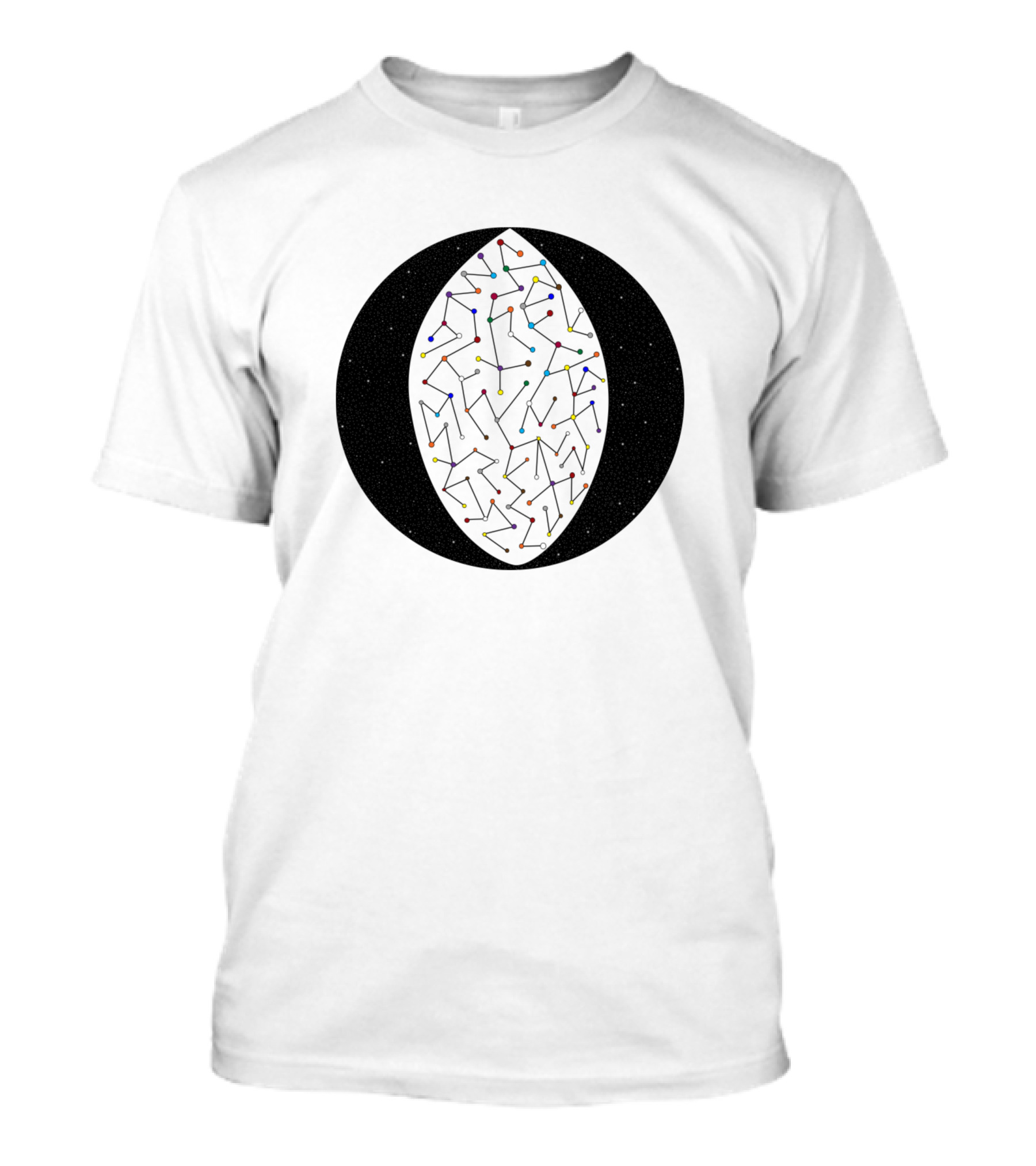Under The Sky Starry Constellation Football T-Shirt