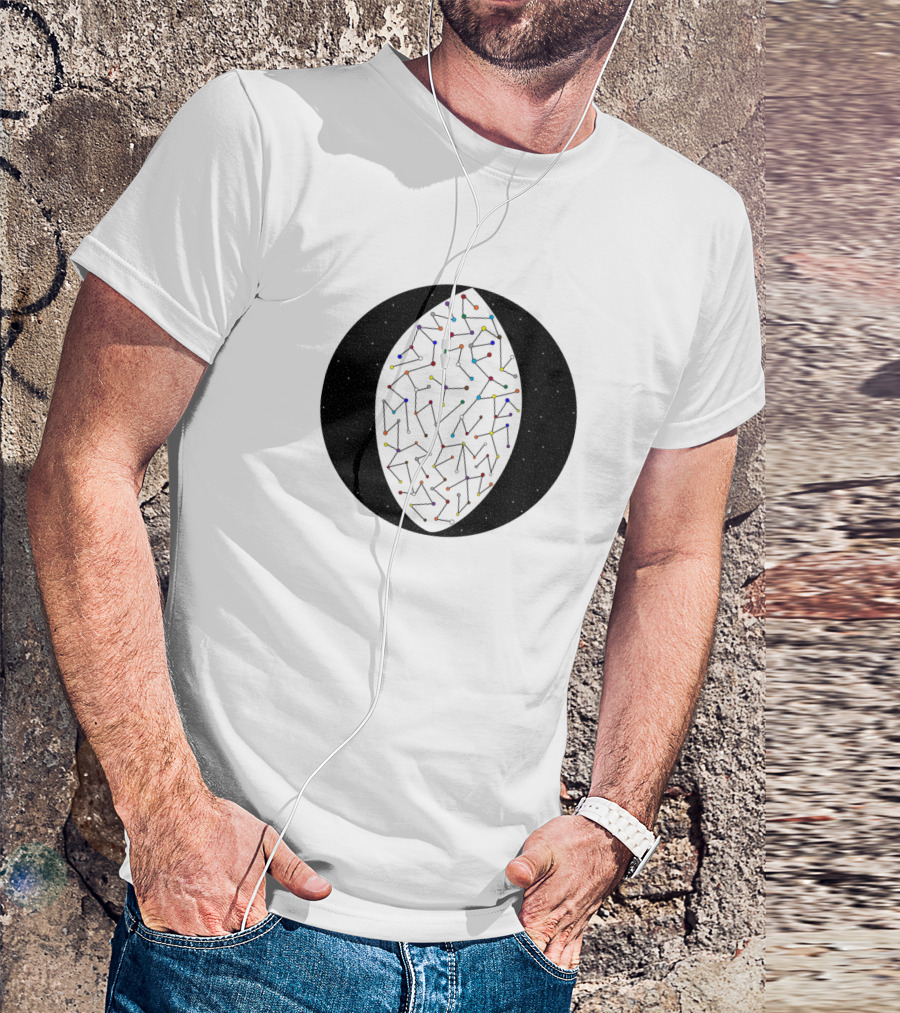 Under The Sky Starry Constellation Football T-Shirt