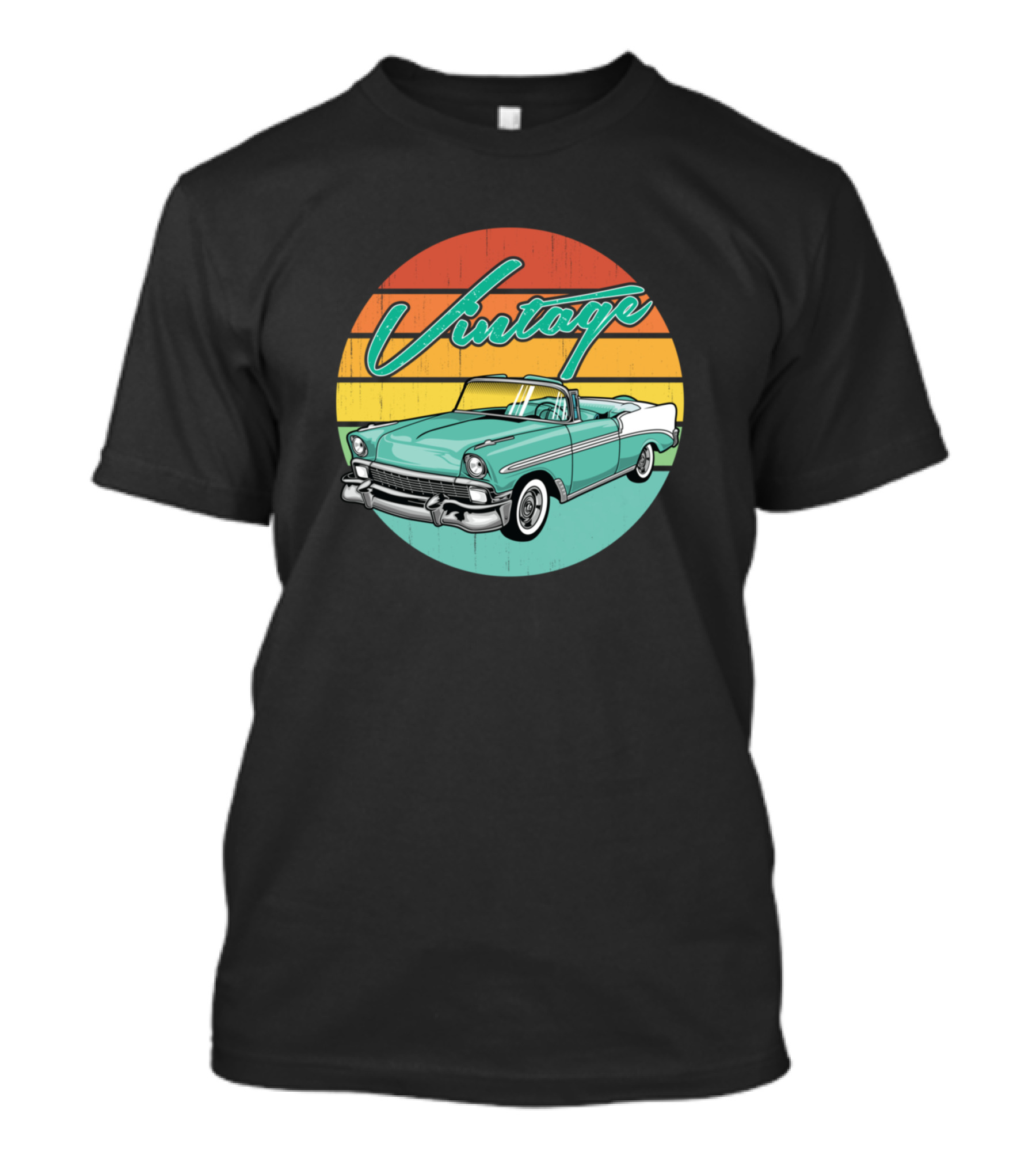 Vintage Classic Antique Car Retro Sunset T-Shirt