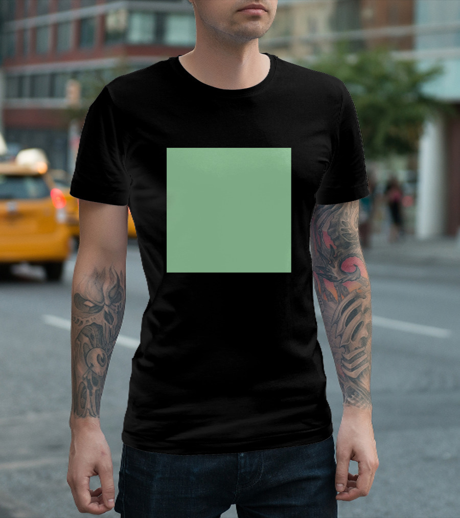 Cool Light Green Square T-Shirt