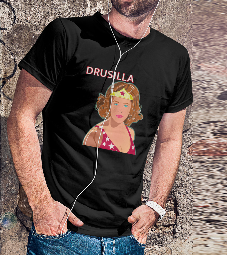 Drusilla Wonder Woman Style Red Star Tiara Retro Look T-Shirt