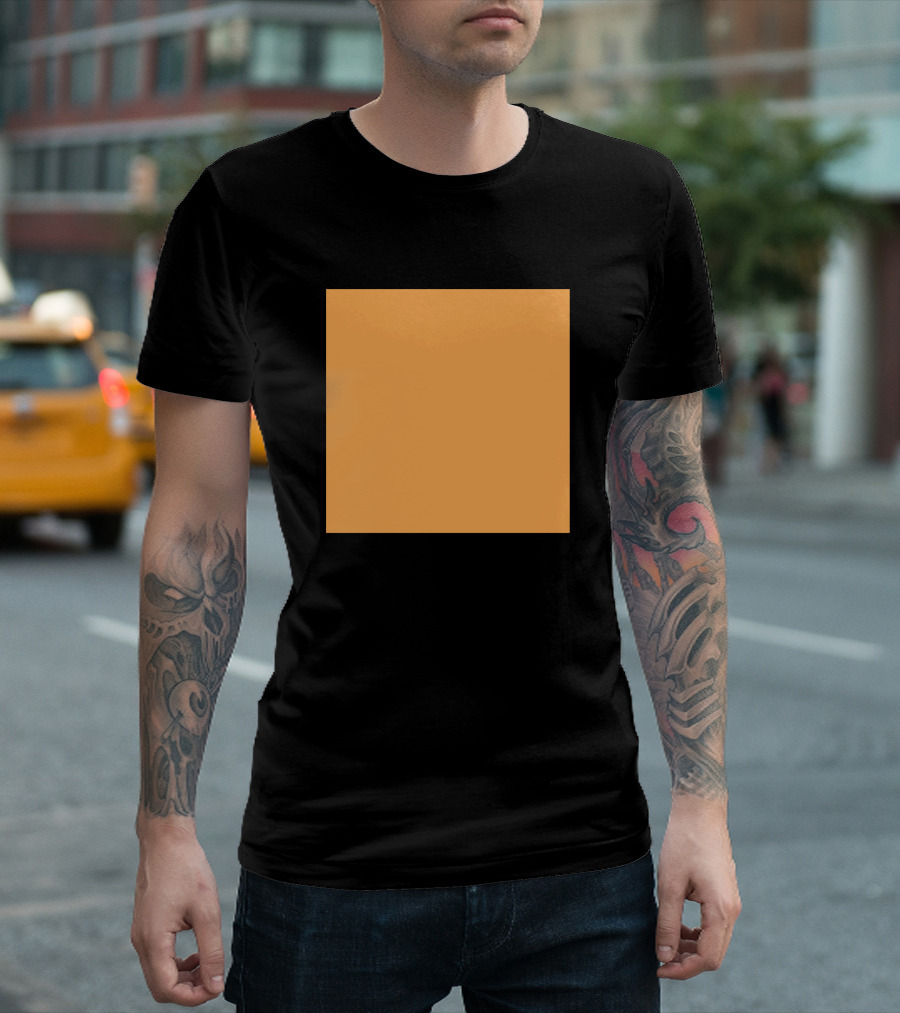 Golden Orange Marigold Square T-Shirt