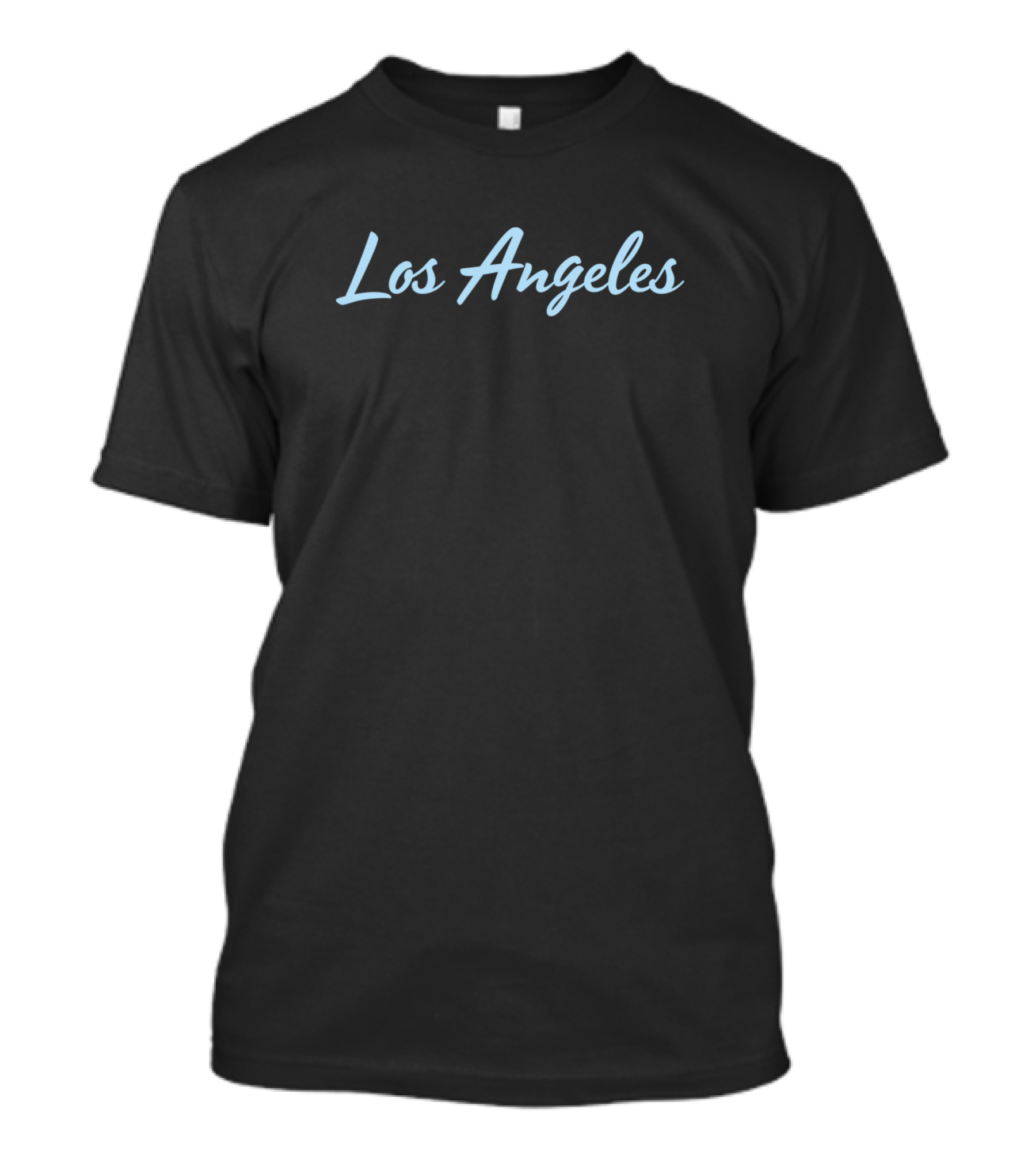 Los Angeles Blue Font Minimalist T-Shirt