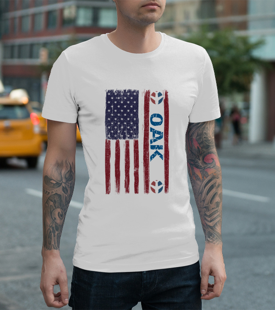 OAK American Flag T-Shirt