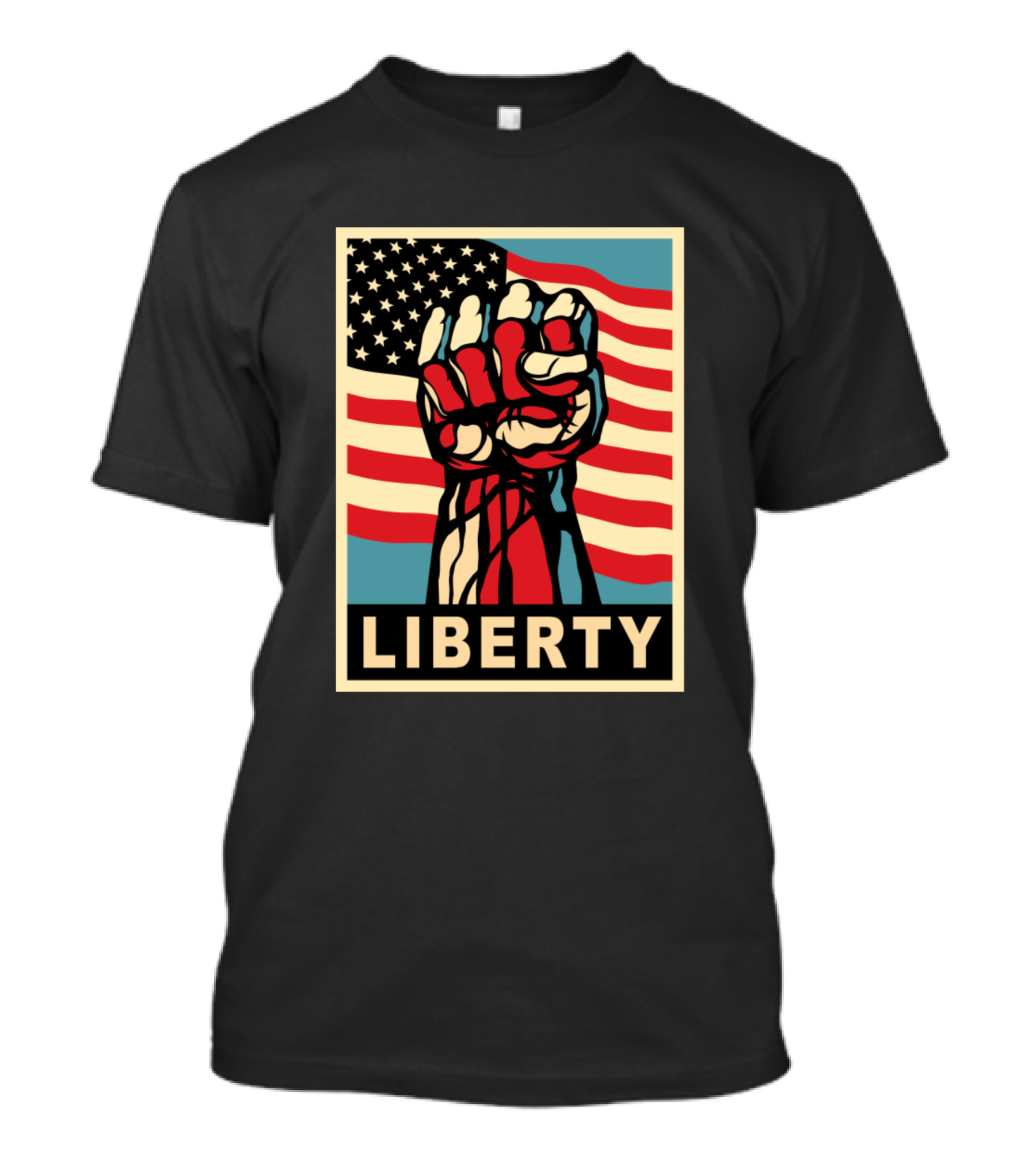 Liberty Propaganda American Flag Fist T-Shirt