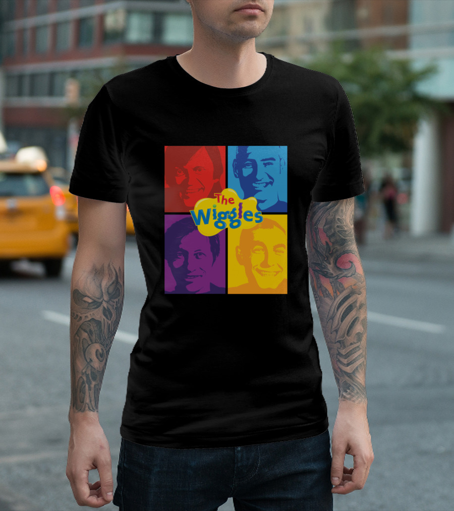 The Wiggles Colorful Portrait Grid T-Shirt