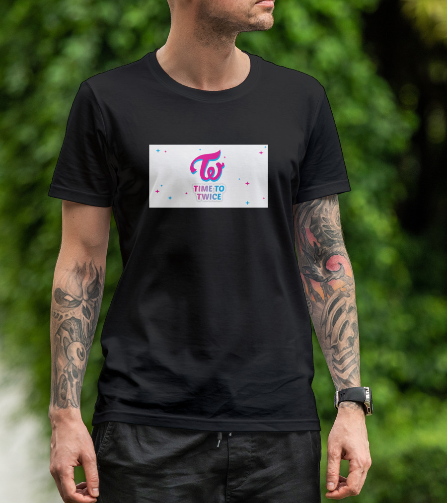 Twice Logo Time To Twice White T-Shirt