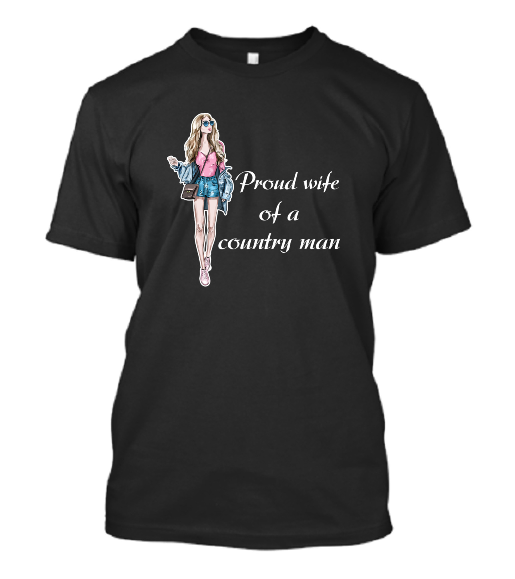 Proud Wife Of A Country Man Fashion T-Shirt