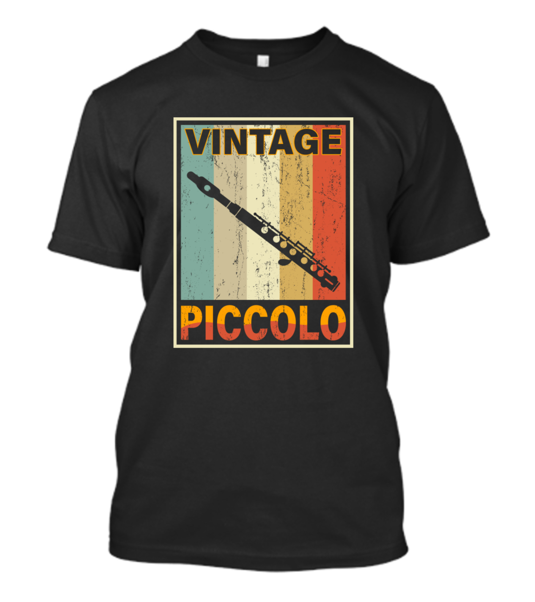 Vintage Piccolo Retro Instrument T-Shirt