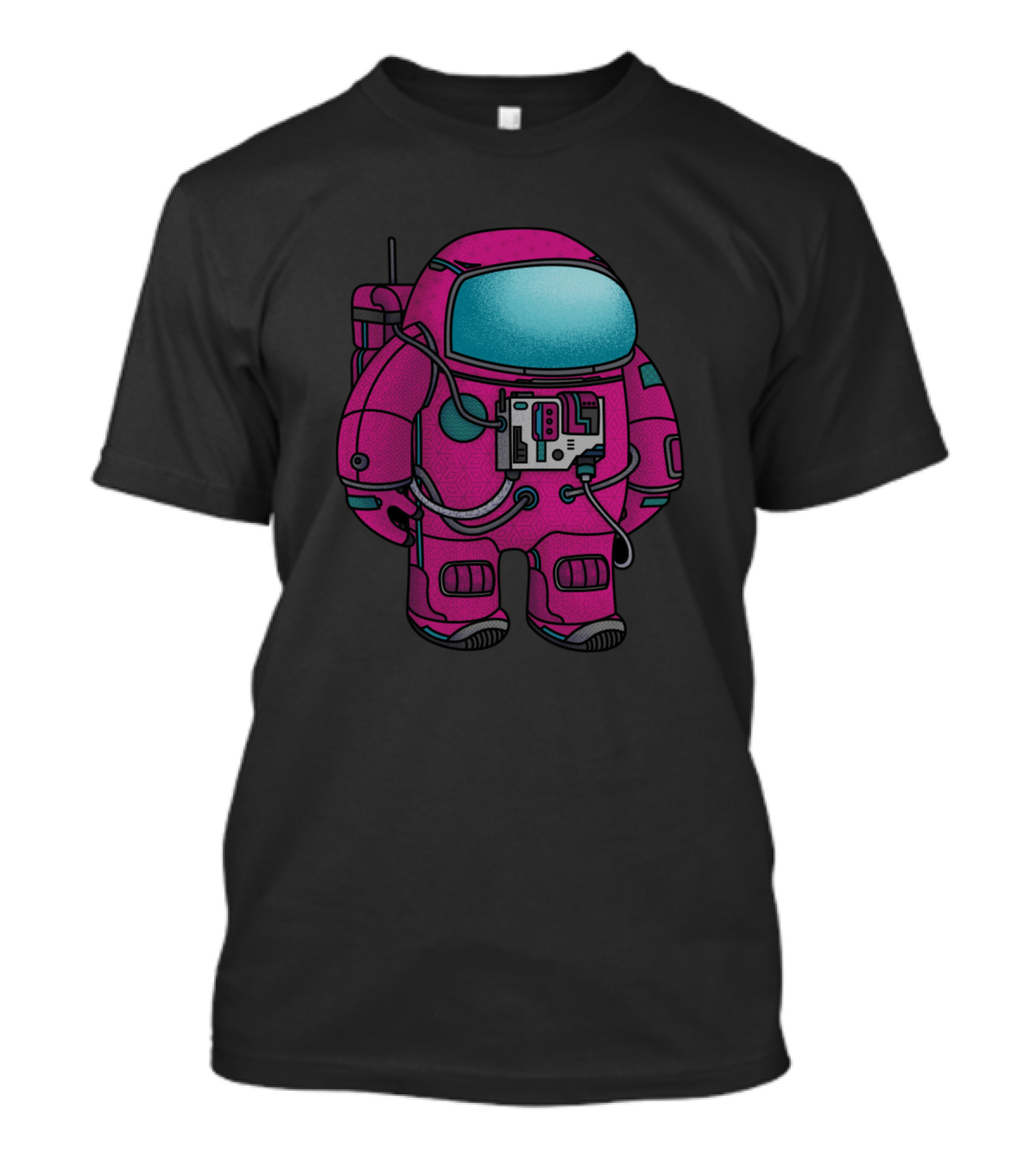 Among Us Pink Crewmate Retro Spacesuit T-Shirt