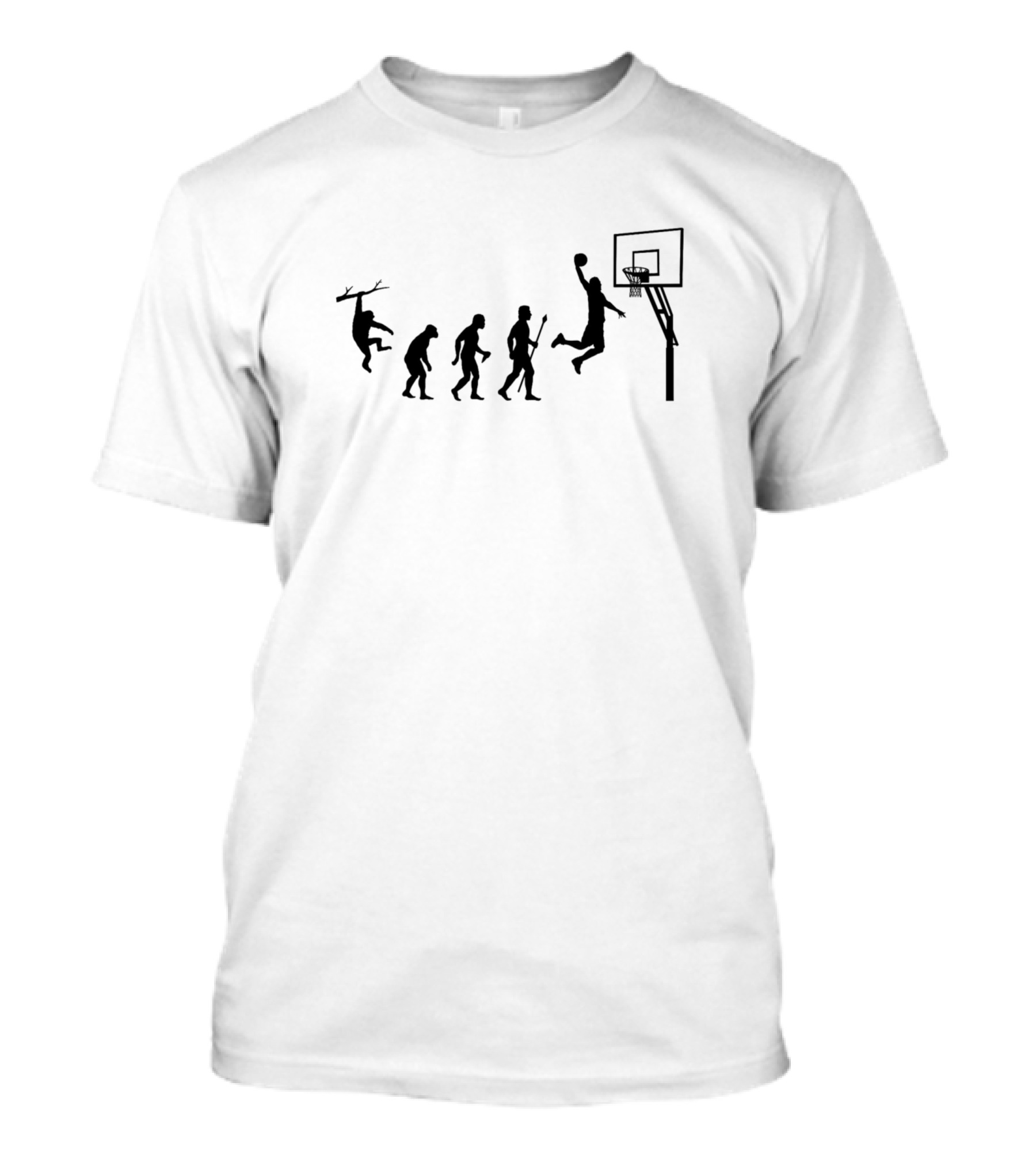Basketball Evolution Theory Dunk Progression T-Shirt