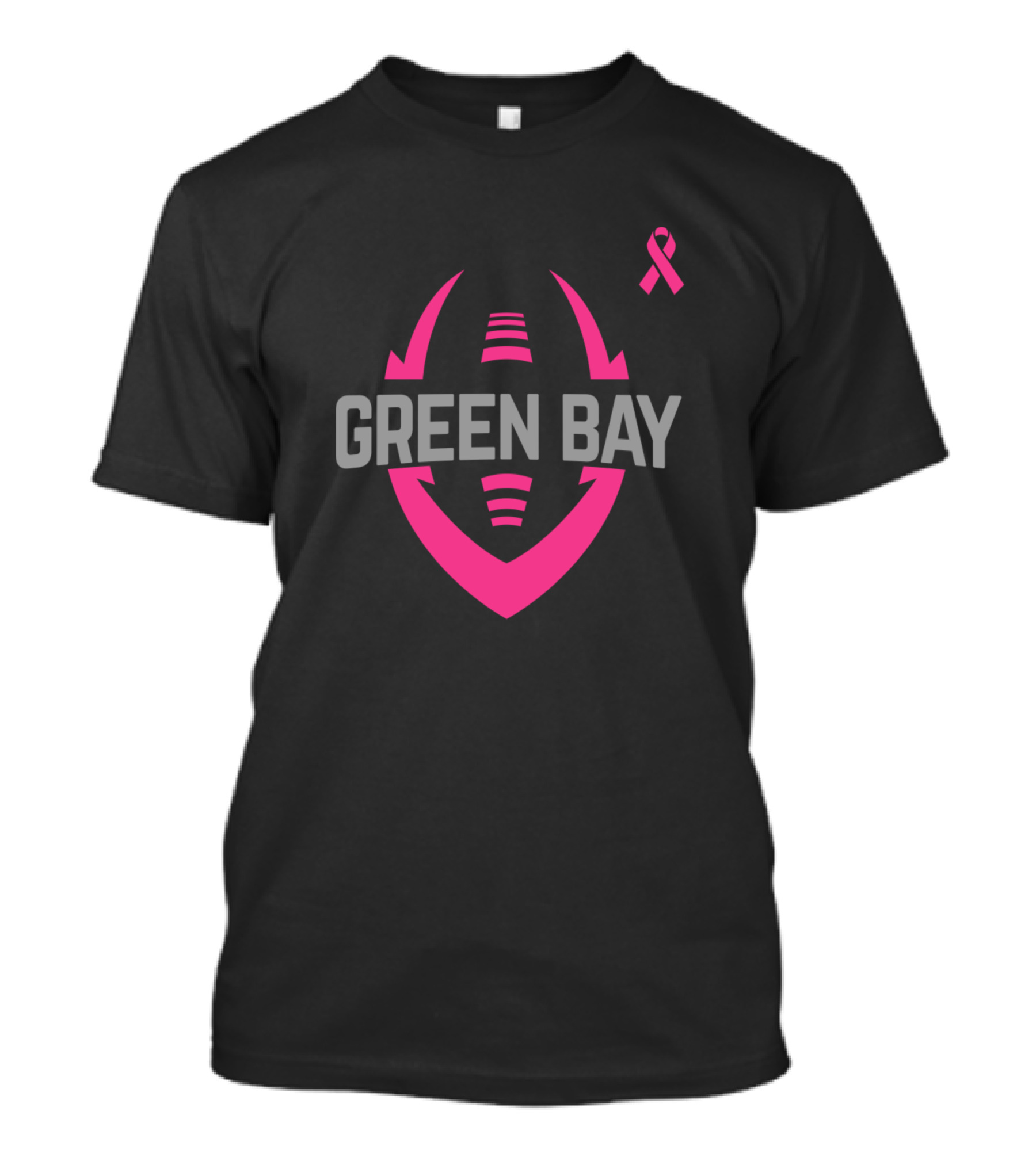 Green Bay Pro Football Breast Cancer Awareness T-Shirt