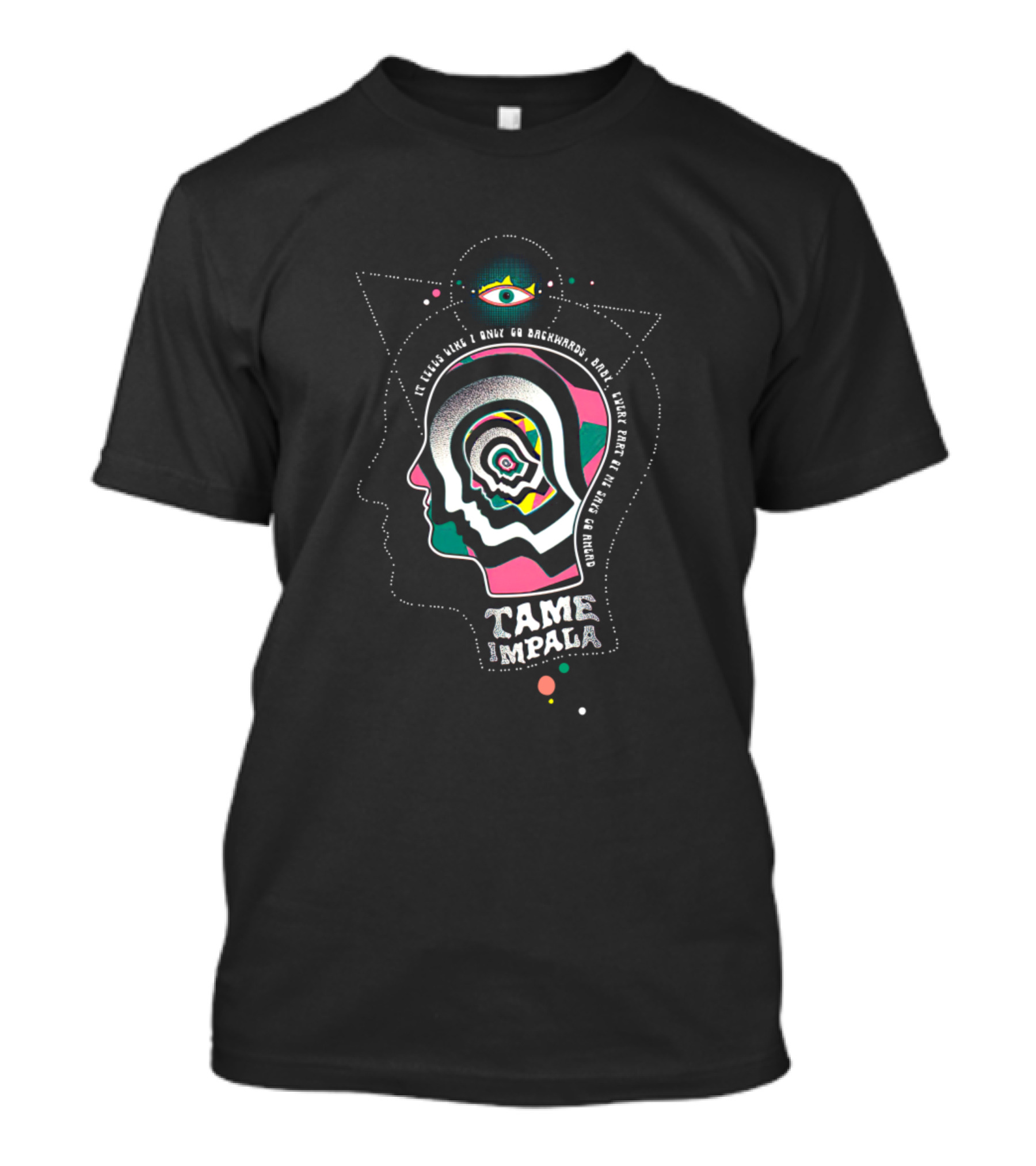 Tame Impala It Feels Like I Only Go Backwards Psychedelic Eye T-Shirt