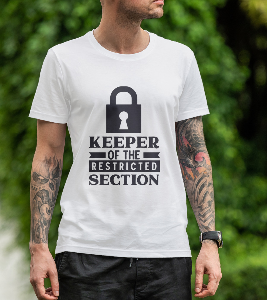 Keeper Of The Restricted Section Padlock T-Shirt