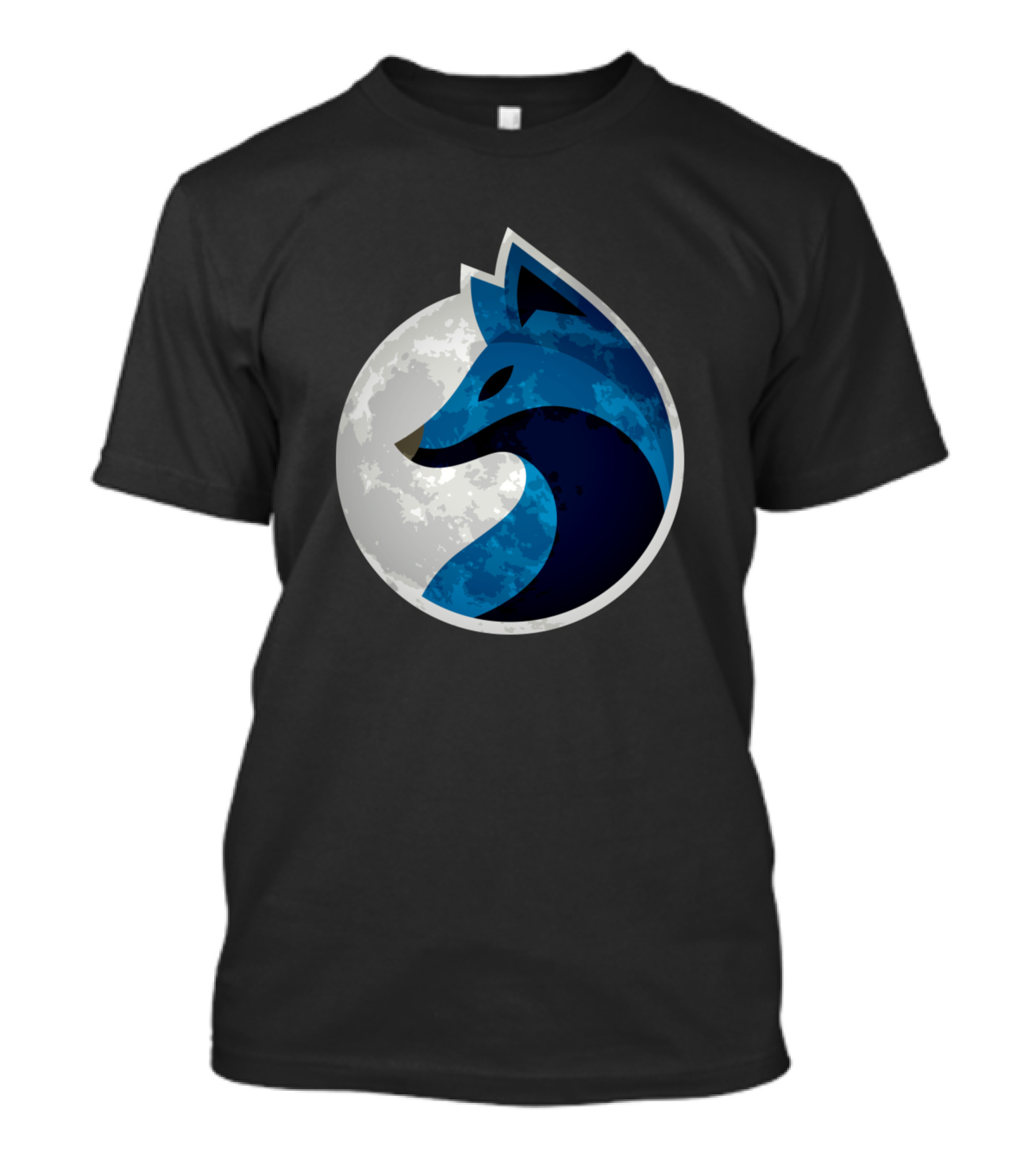 Moon Fox Blue Full Moon Fox Emblem T-Shirt