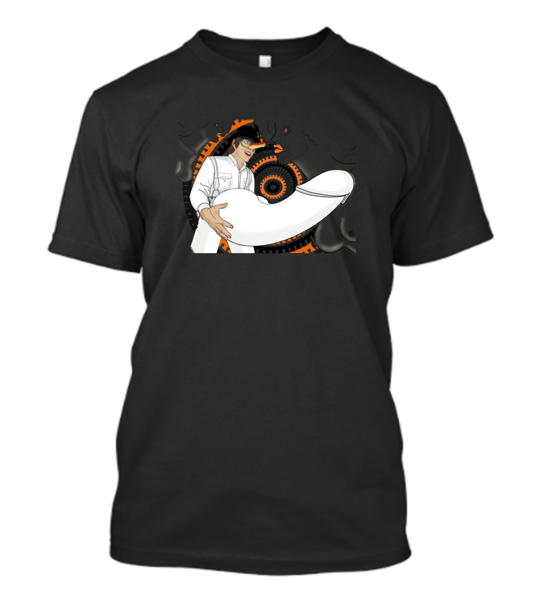 Play Some Ludwig Van Clockwork Orange Character Holding Iconic Milk Bottle T-Shirt