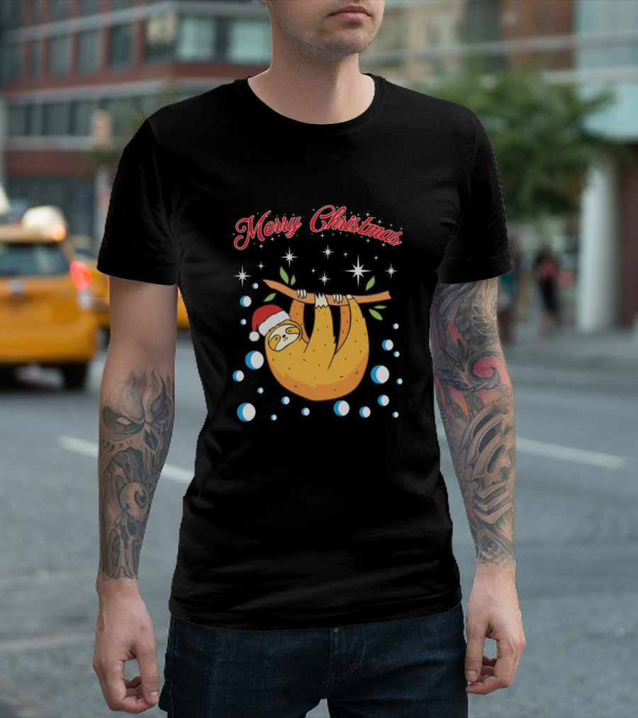 Merry Christmas Sloth Sloth Baby Christmas Decoration T-Shirt