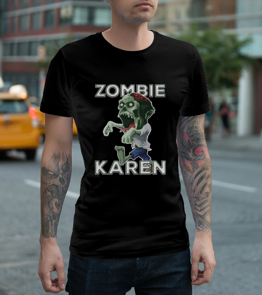Zombie Karen Meme Funny Internet Joke Gag Iconic Hilarious Undead T-Shirt